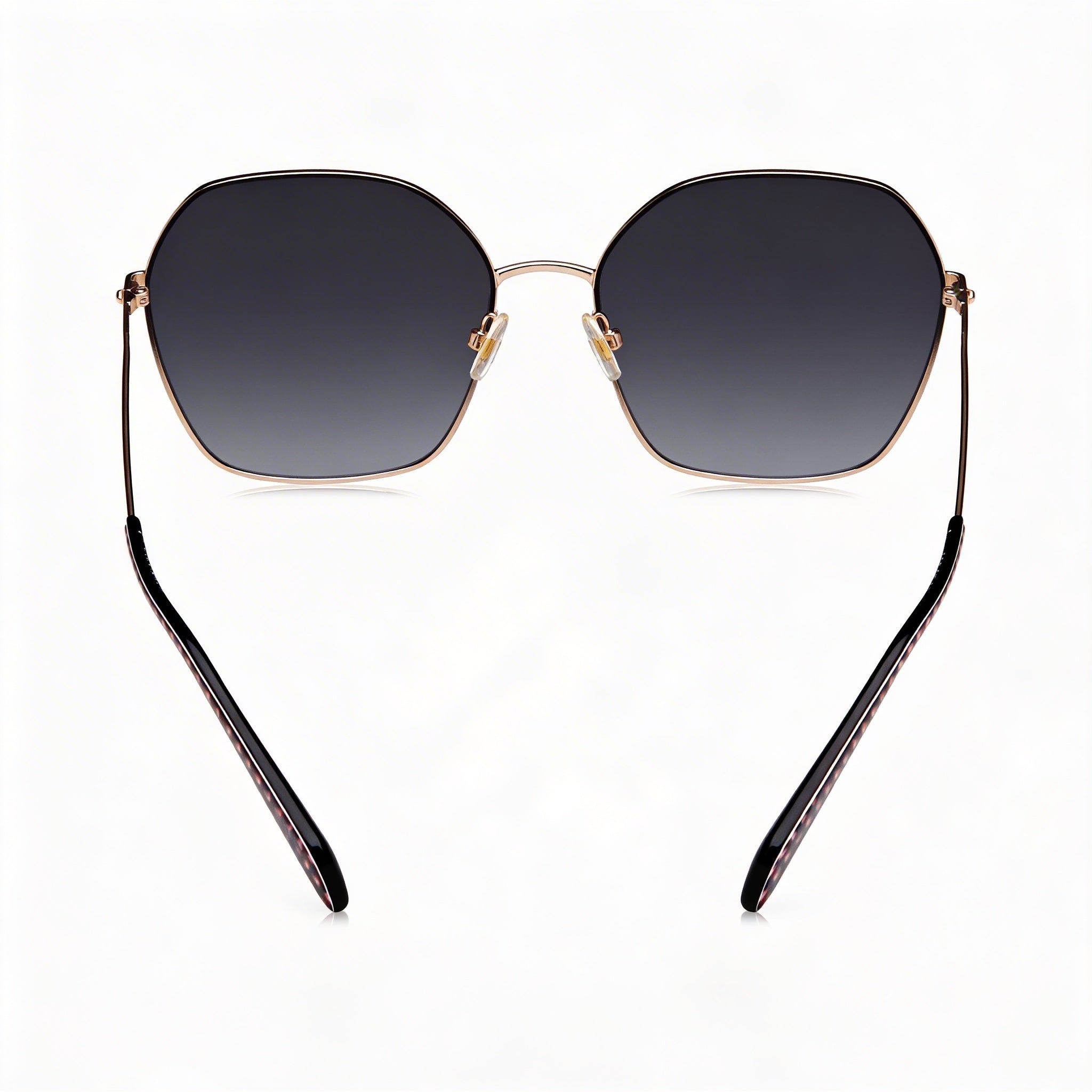 kate spade new york Gafas de sol de mujer de temporada en oro, azul y marrón, de acero inoxidable, con protección UV, de 57 mm, Photo 3