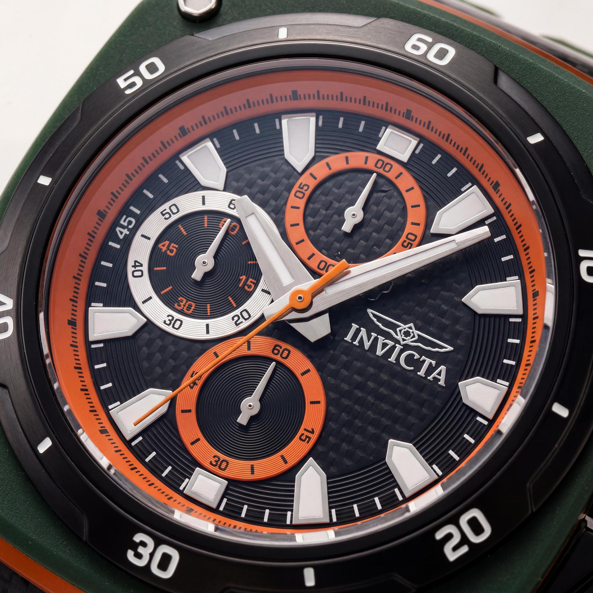 Reloj Invicta Speedway IN-46107 unisex de acero inoxidable negro y cronógrafo de 46 mm, Photo 2