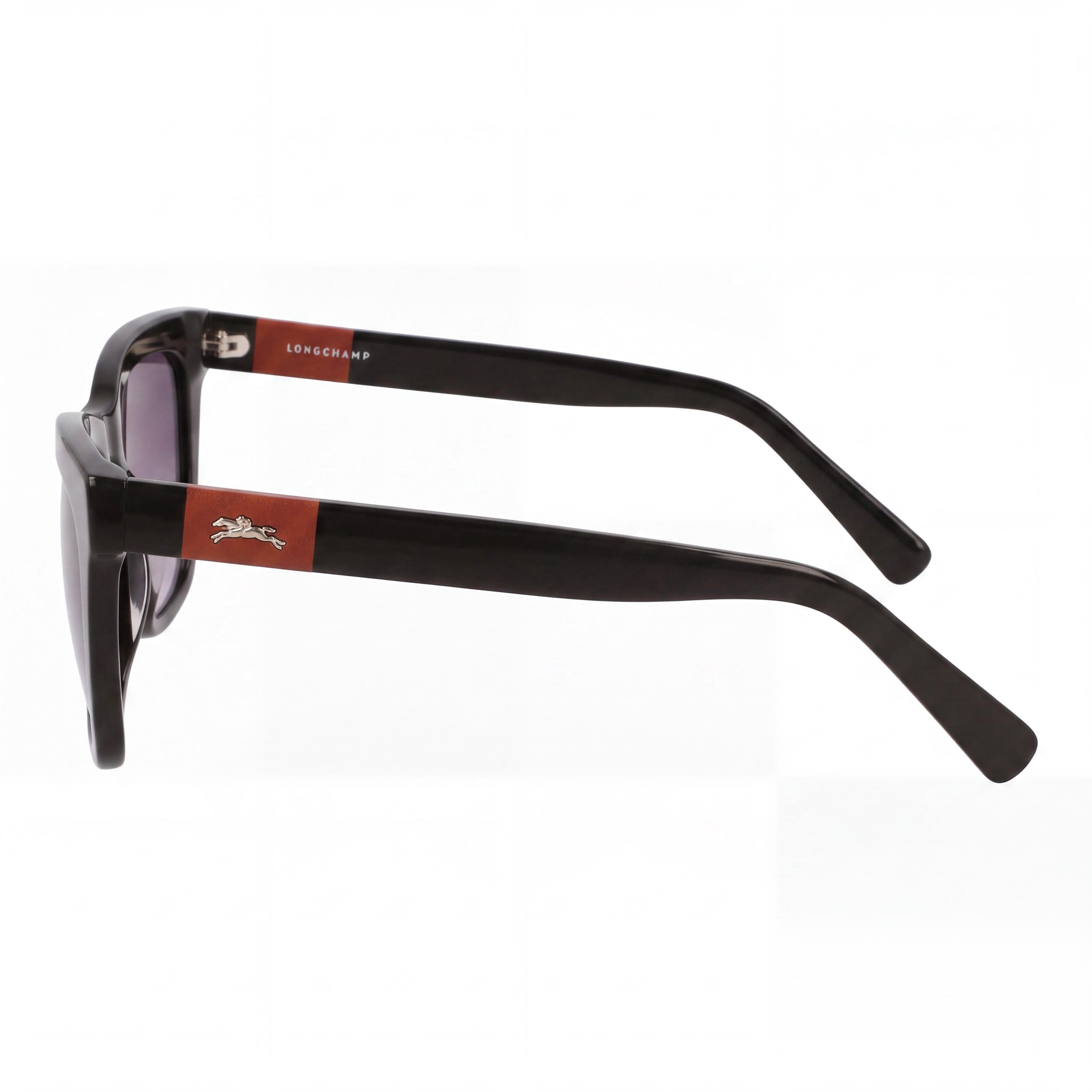 Gafas de sol informales Longchamp LO715S para mujer, de acetato, con montura blanca y negra, no polarizadas, de 54 mm, Photo 3