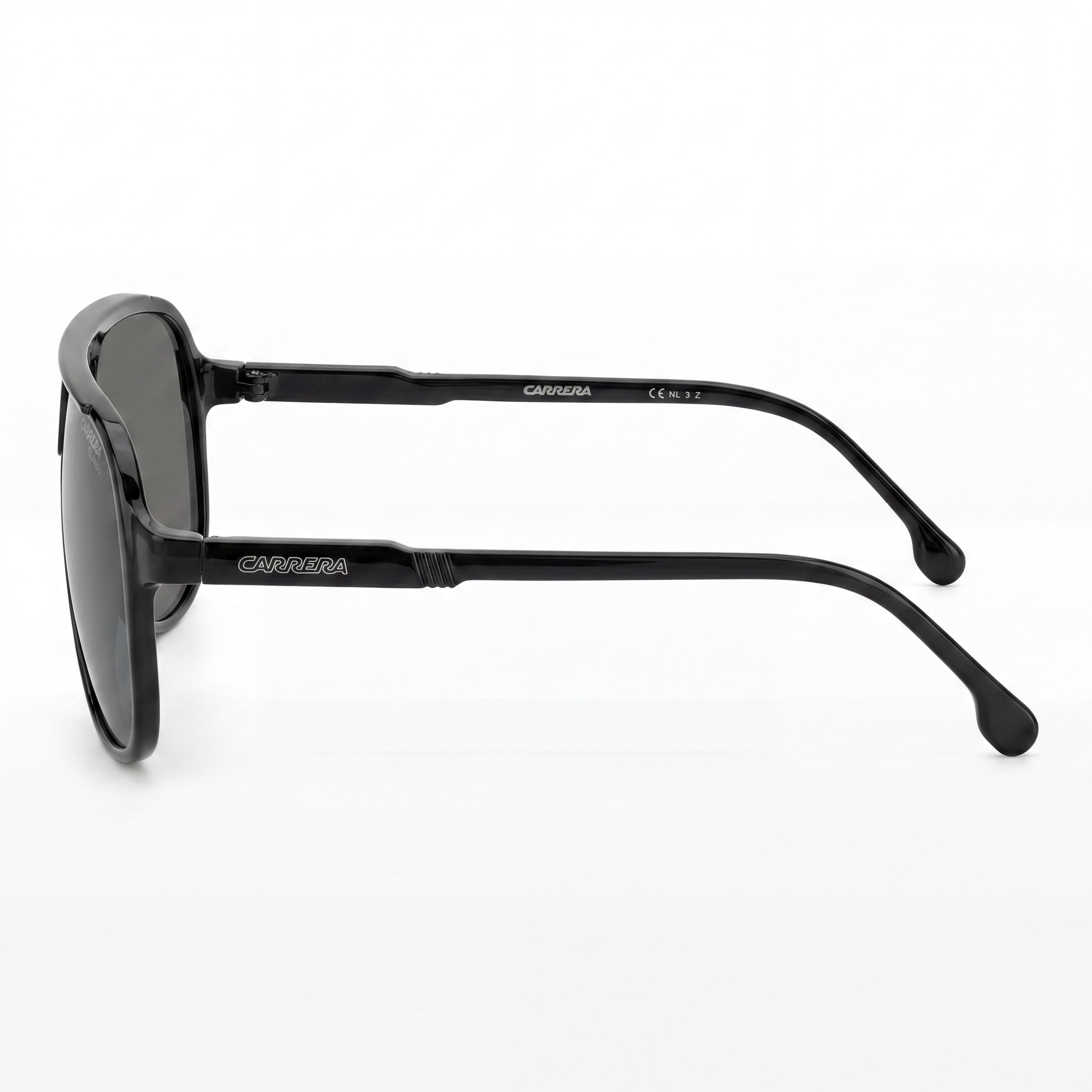 Carrera 1047/S Unisex Black Polyamide Sunglasses with Grey Polarized Lenses & UV Protection 62mm, Photo 3