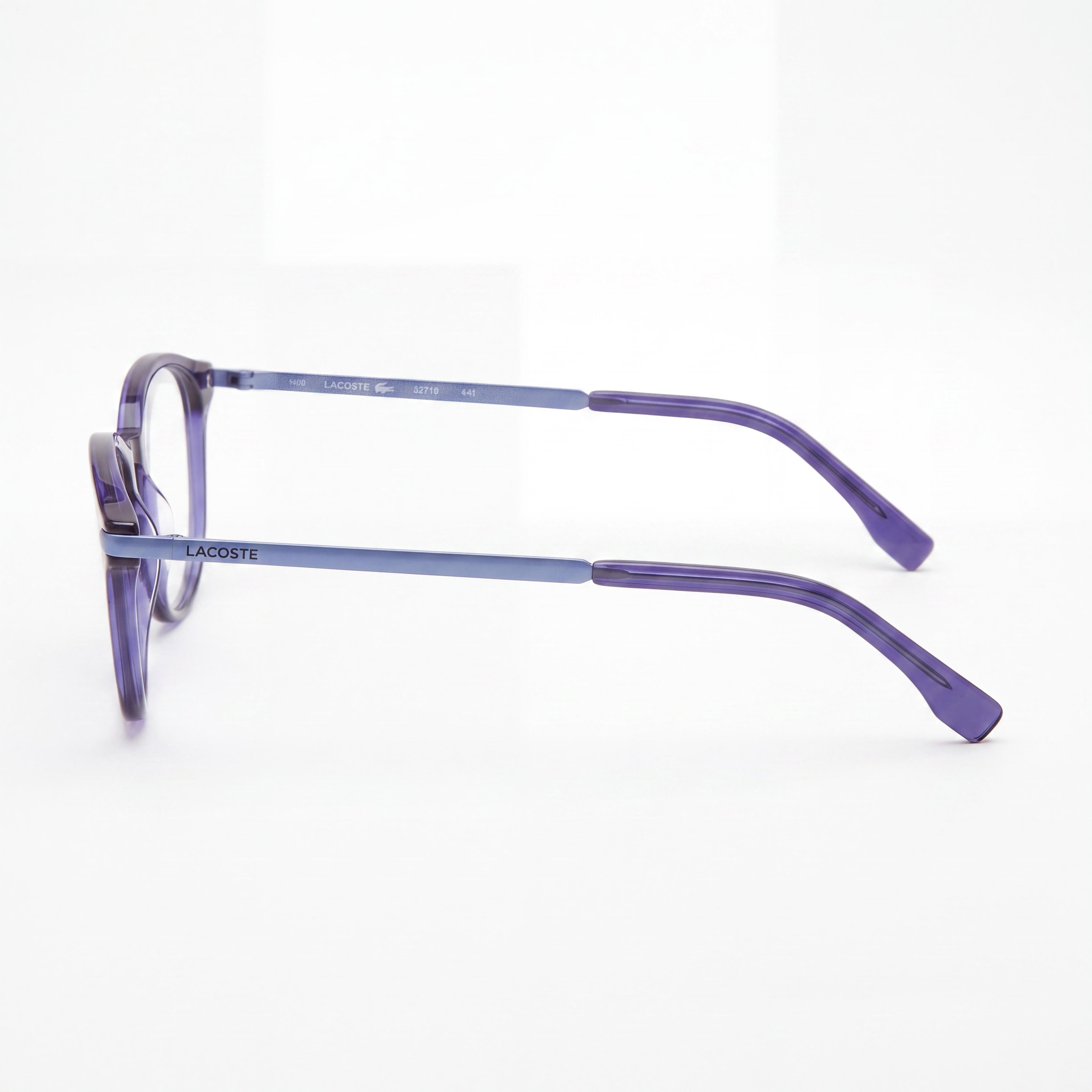 Lacoste L2718 Unisex Purple Lilac Composite Frame Polarized Clear Lens 50mm, Photo 2