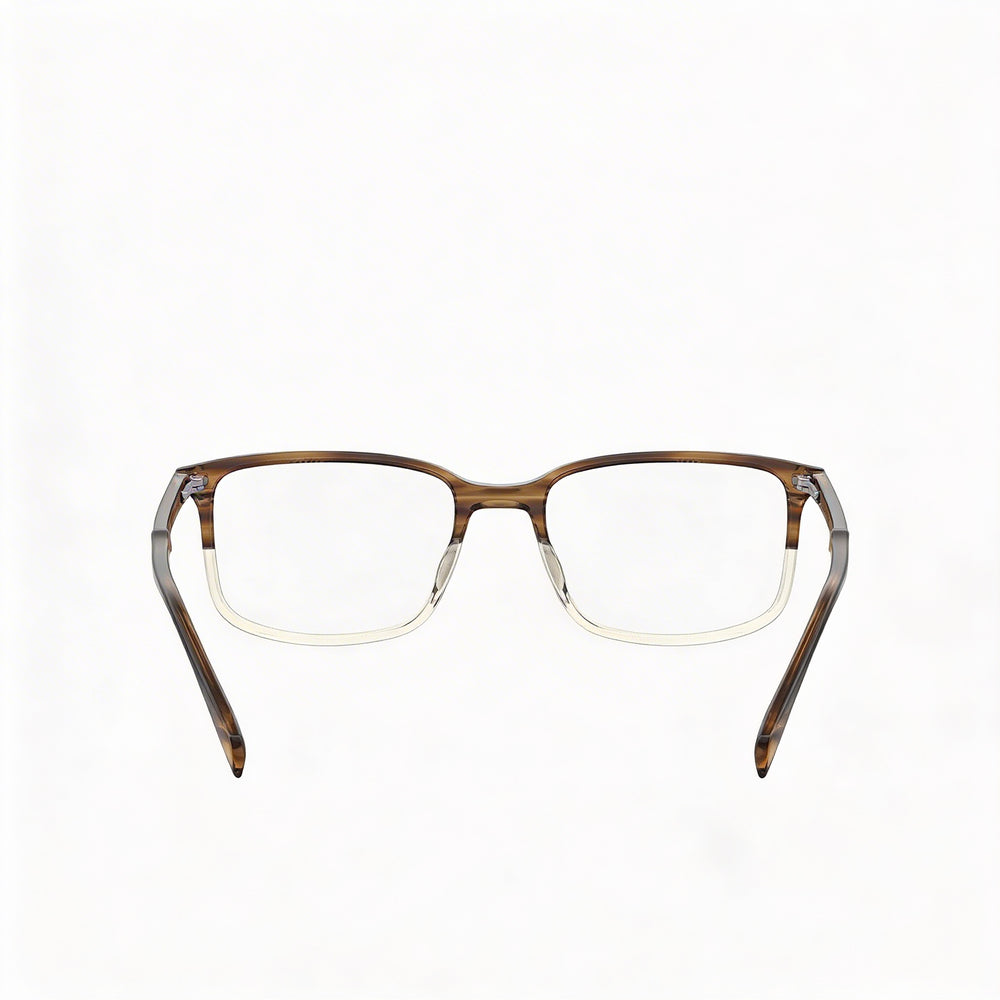 Levi's NOT Men's Brown Horn Plastic Frame Non Plastic Lenses 54-19-145mm