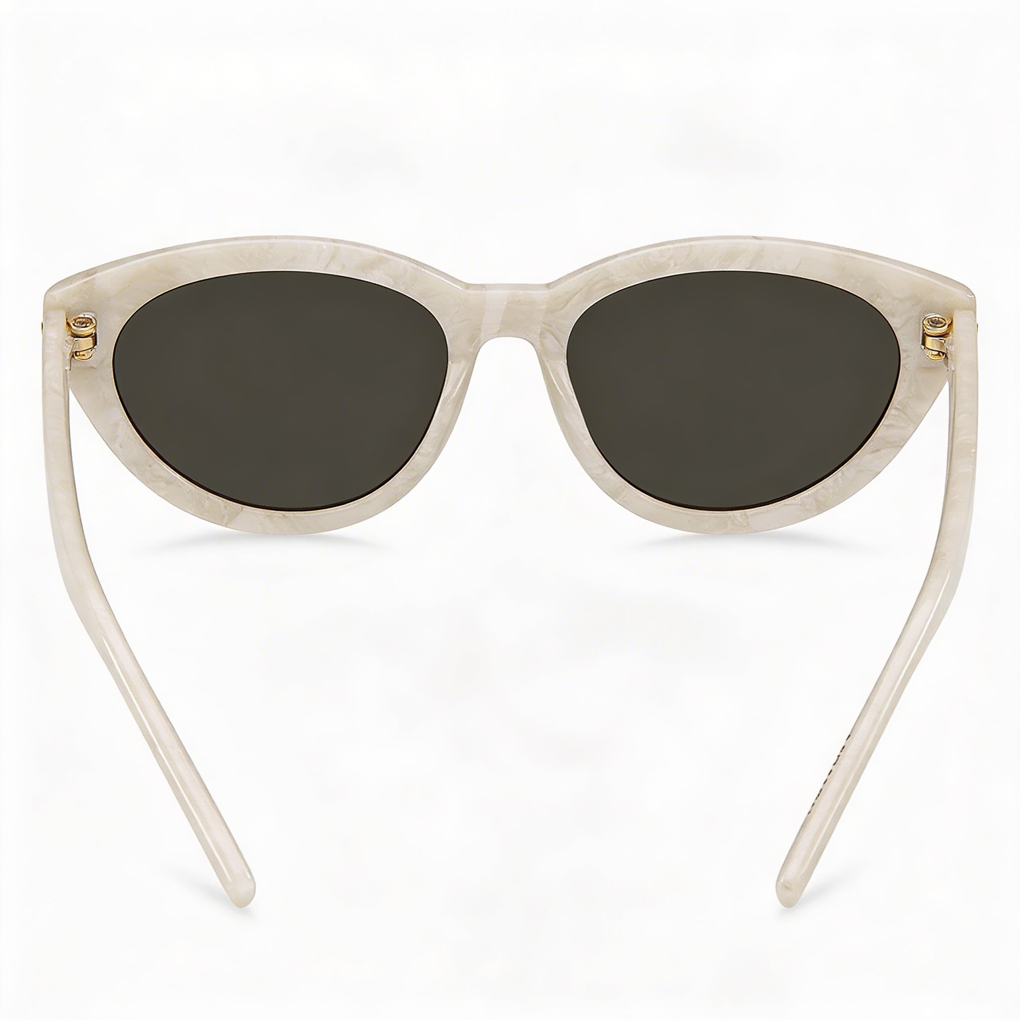 Gafas de sol de acetato blanco nacarado con lentes grises BOSS 1779/S para mujer de Hugo Boss, 100 % protección UV, 55 mm, Photo 3