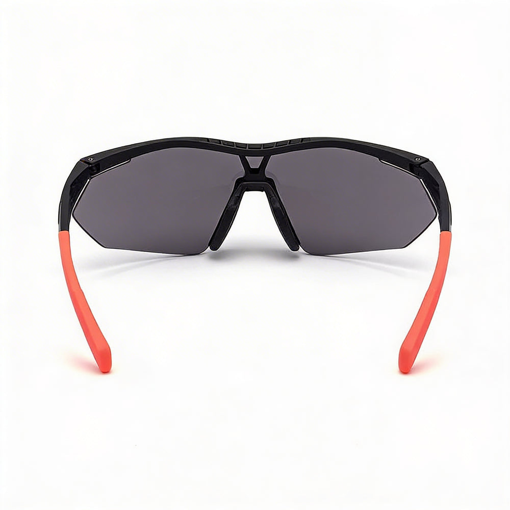 Adidas Contemporary Women's TR90 Black Smoke Gray Frame Sunglasses, Smoke & Amber Interchangeable Lenses, 100% UV