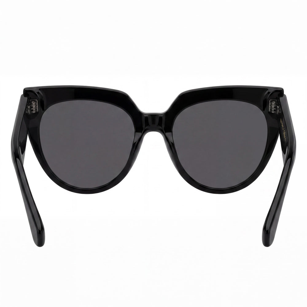 Etro Casual Style Women's Black Acetate Frame Sunglasses with Black Non-Polarized Lenses 55mm