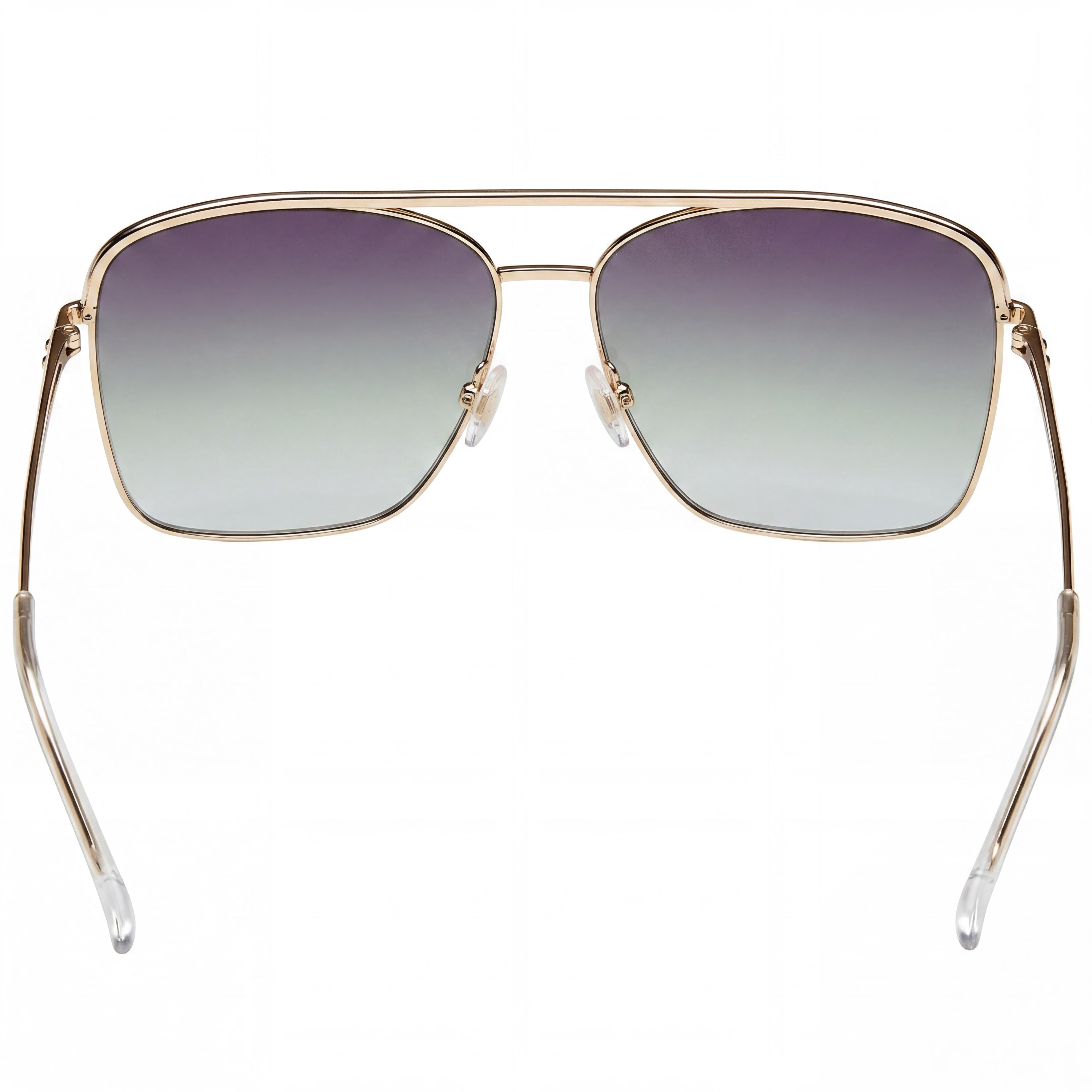 Isabel Marant Gafas de Sol Finas de Metal Modernas para Mujer en Oro Rosa y Gris de Acero Inoxidable con Protección UV 62-13-140, Photo 4