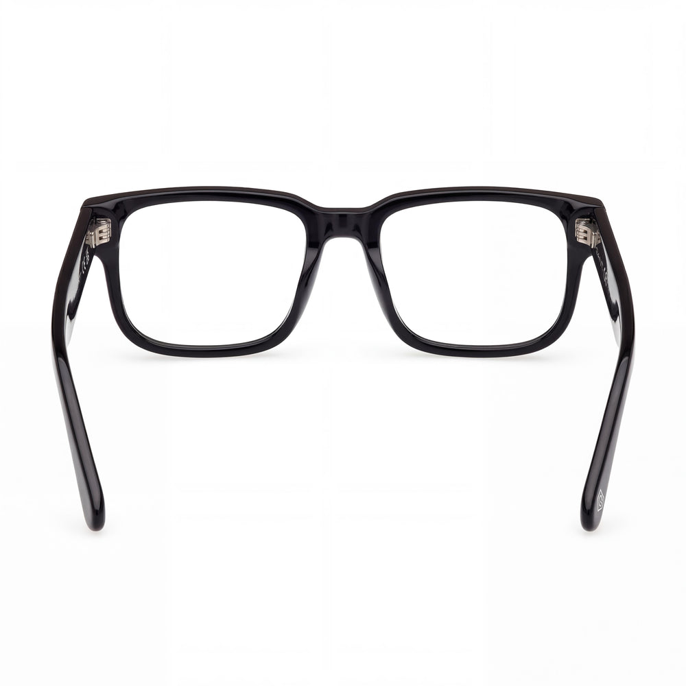GANT Gafas Clásicas Unisex para Hombre y Mujer, Montura Negra Brillante, Lentes de Policarbonato 53-17-145