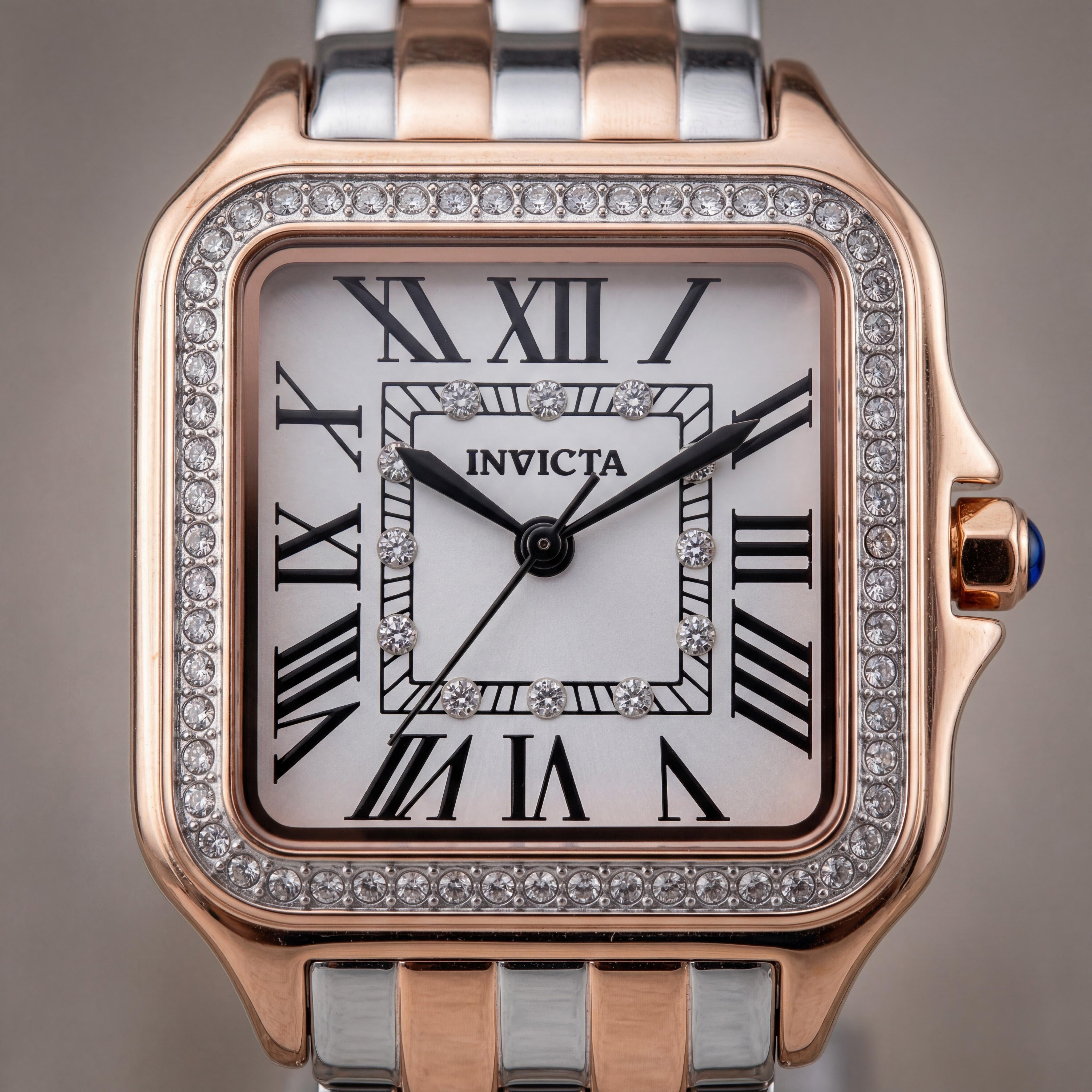 Invicta Angel 50580 Women's Classic Rose-gold Design Stainless Steel Silver Dial Quartz Watch 28mm, Photo 2