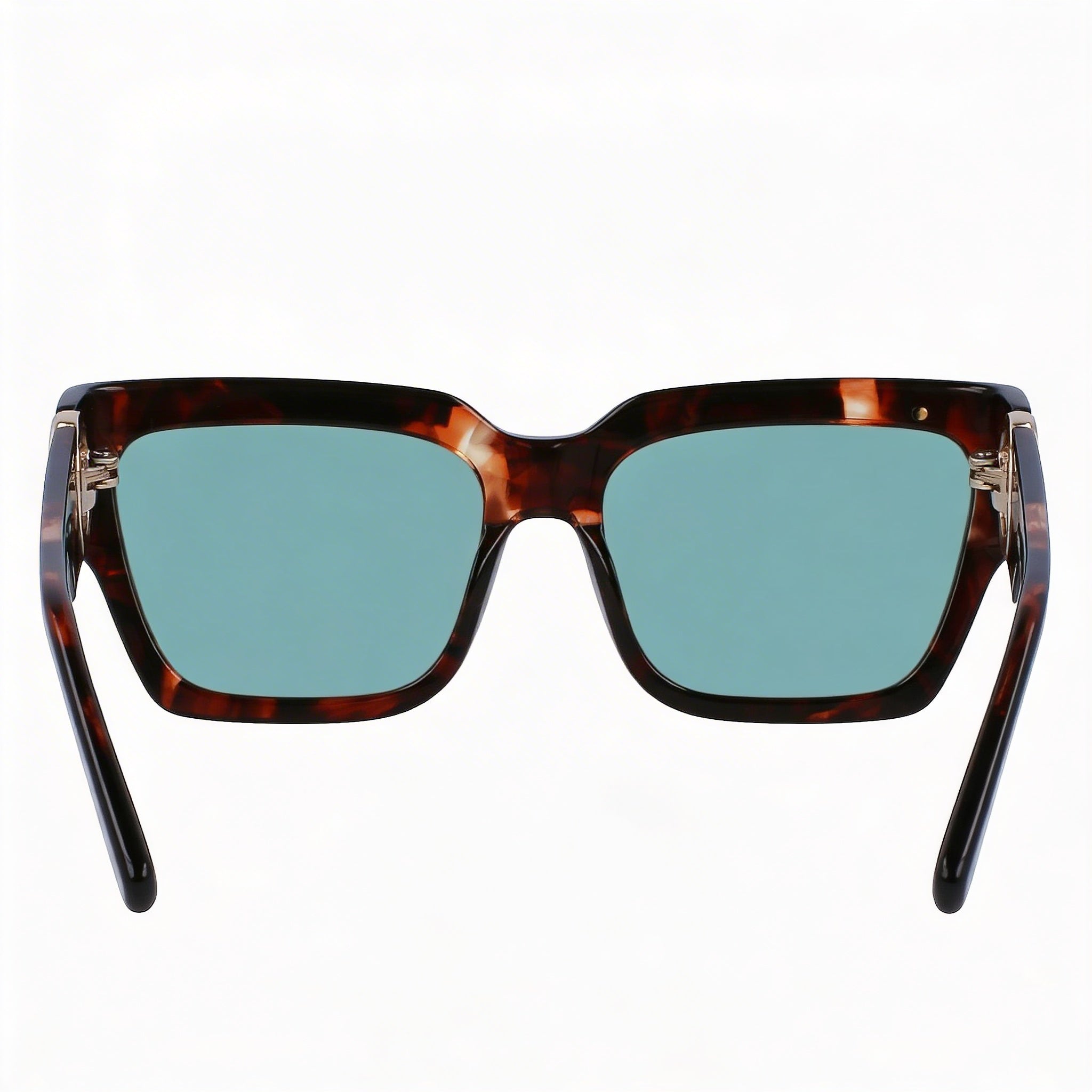 Longchamp LO735S Casual Women's Havana Green Plastic Rectangle Sunglasses Light Brown Lens 55mm UV Protected, Photo 3