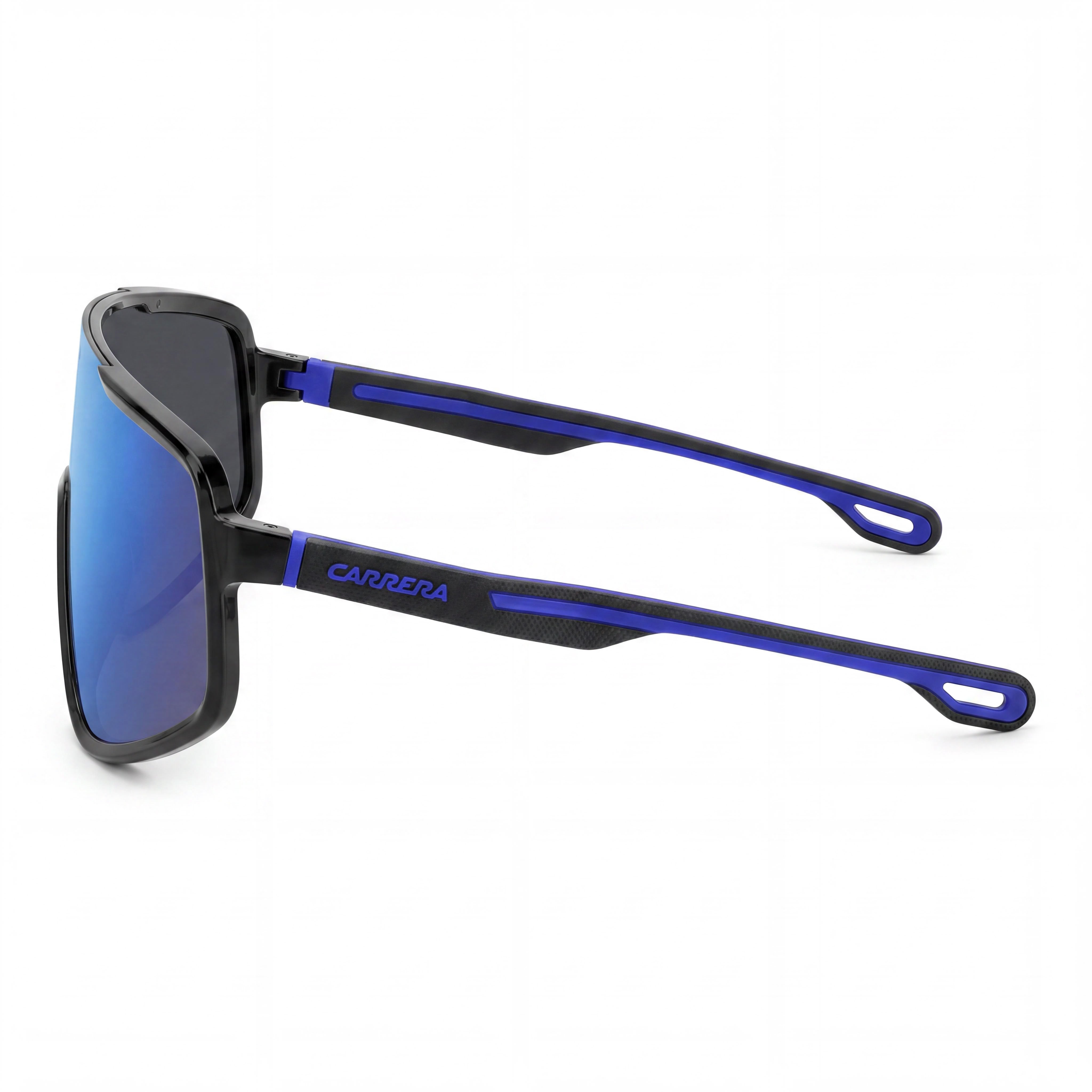 Carrera Casual Men's Black Blue ECO POLYAMIDE Non-Polarized Blue Multilayer UV Protected Sunglasses 99mm, Photo 3