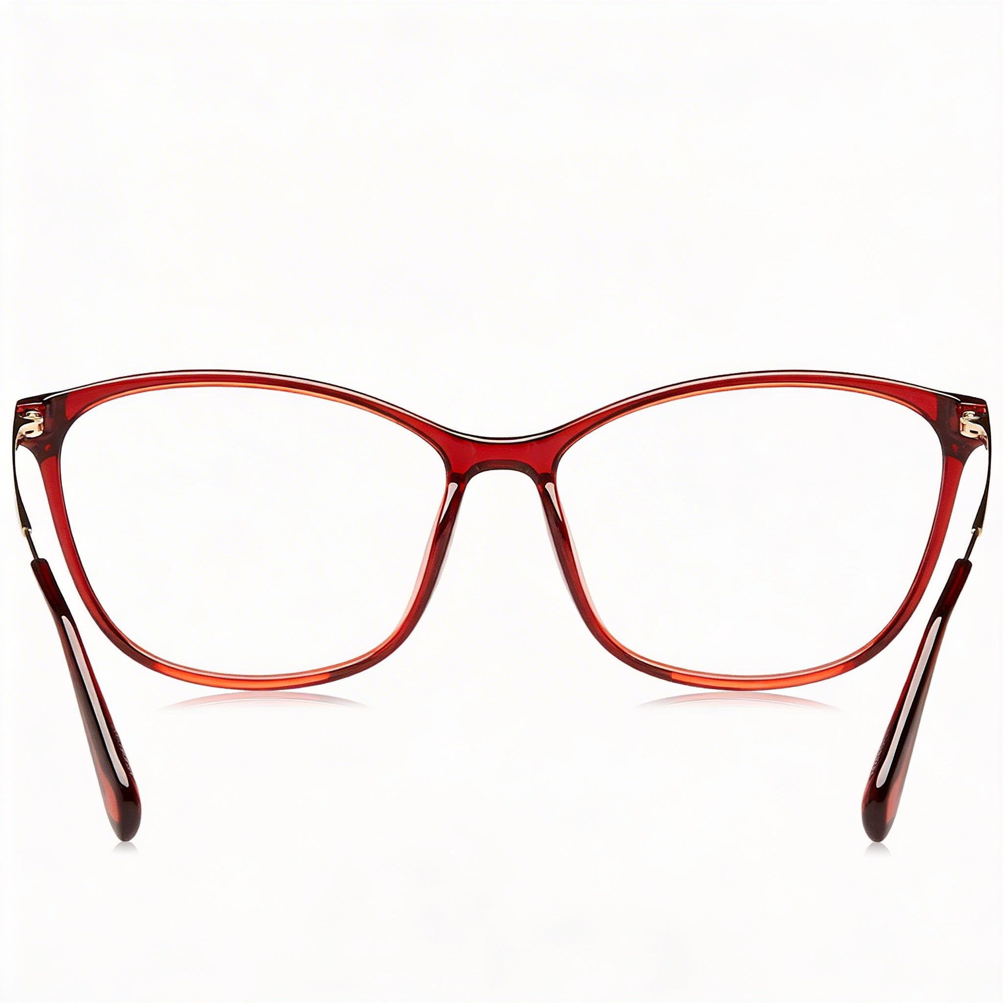Max & Co. Casual Women's Eyeglasses with Injected Bordeaux Frame and Non-Polarized Transparent Lenses, 54mm, Photo 4