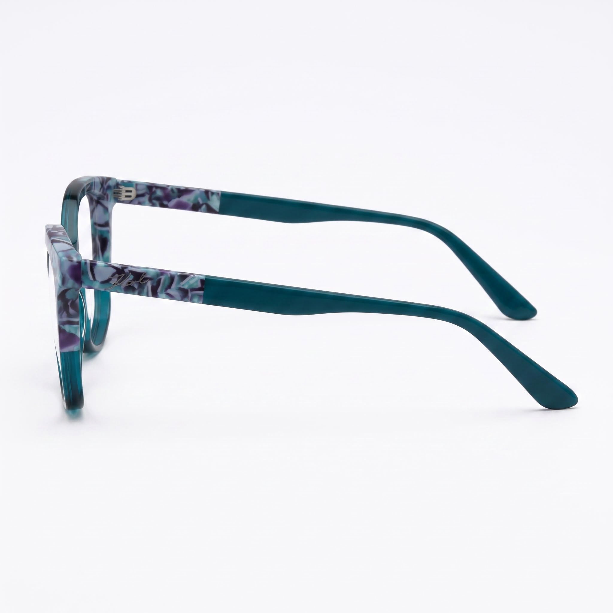KARL LAGERFELD KL6154 Unisex Sunglasses featuring Blue Marble Blue Acetate Frame & Non-Polarized Lenses 55mm, Photo 3
