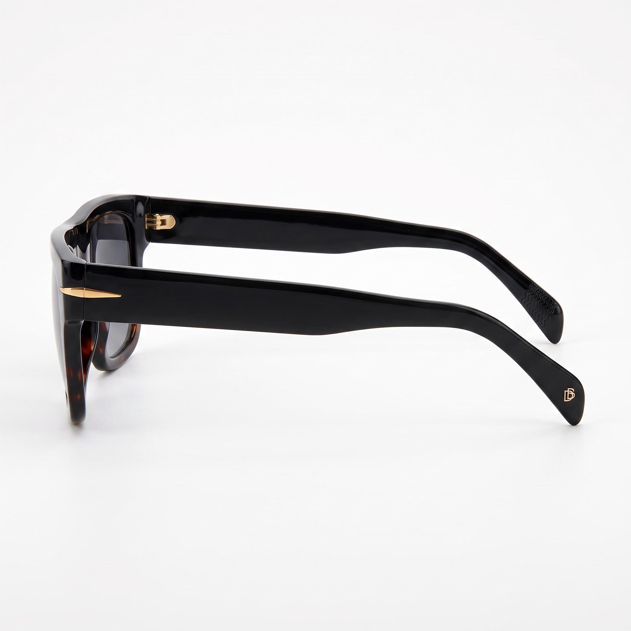Gafas de Sol David Beckham Db 7044/S Rectangulares para Hombre, Acetato Negro Gris Degradado No Polarizadas Protección UV 54mm, Photo 3