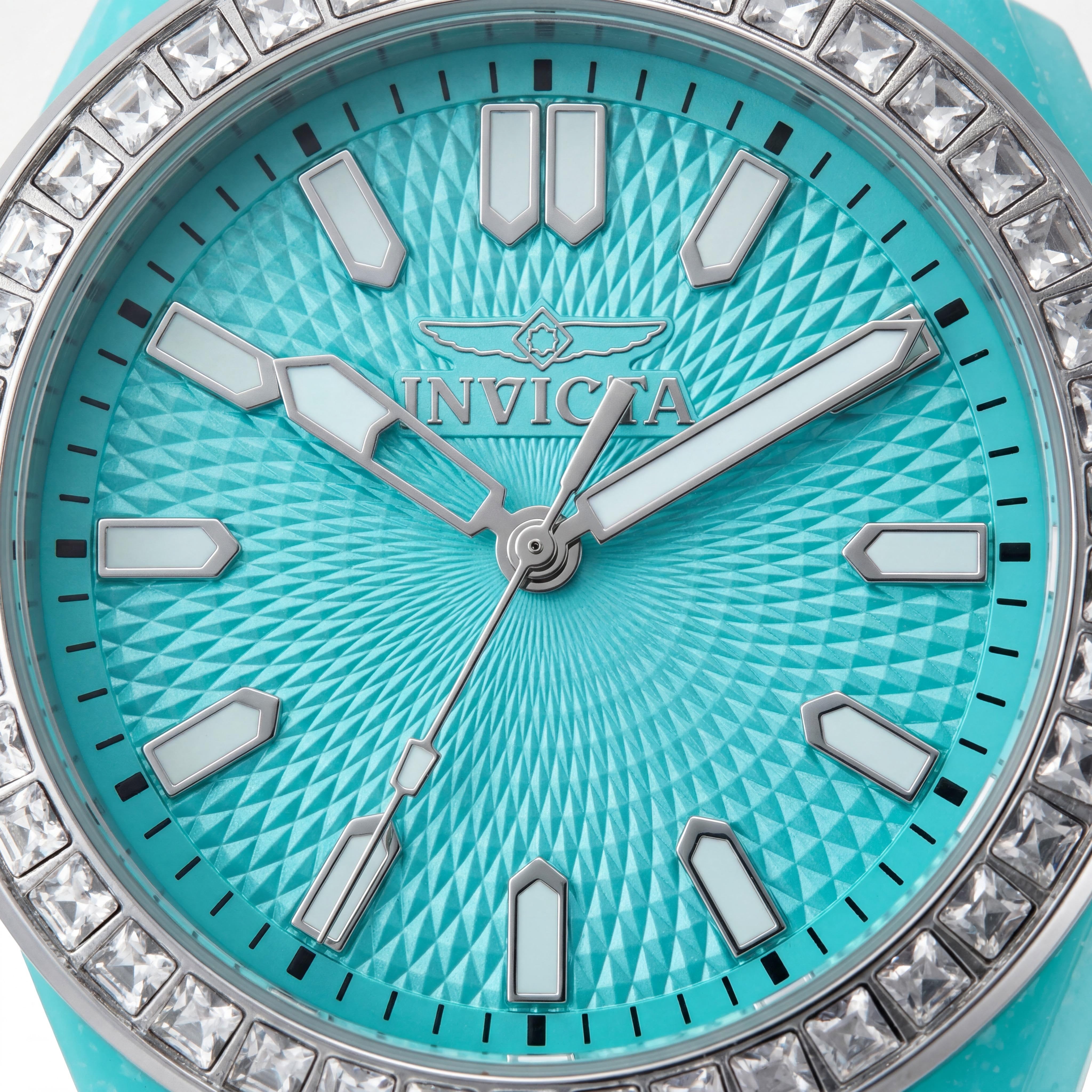 Invicta Celestial 50203 Women's Blue Dial Quartz Movement Silicone Strap Watch, 37mm Case, Photo 2