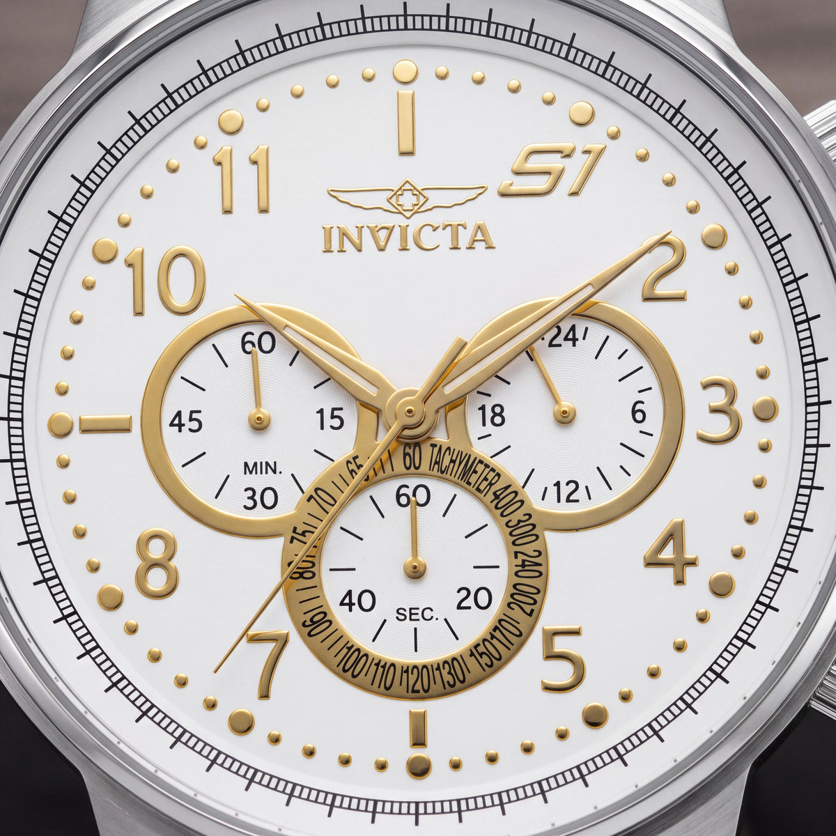 Invicta S1 Rally 16010 Reloj de Hombre de Acero Inoxidable 48mm Cuarzo Brilla en la Oscuridad Cronómetro 10 Bar Resistente al Agua, Photo 2