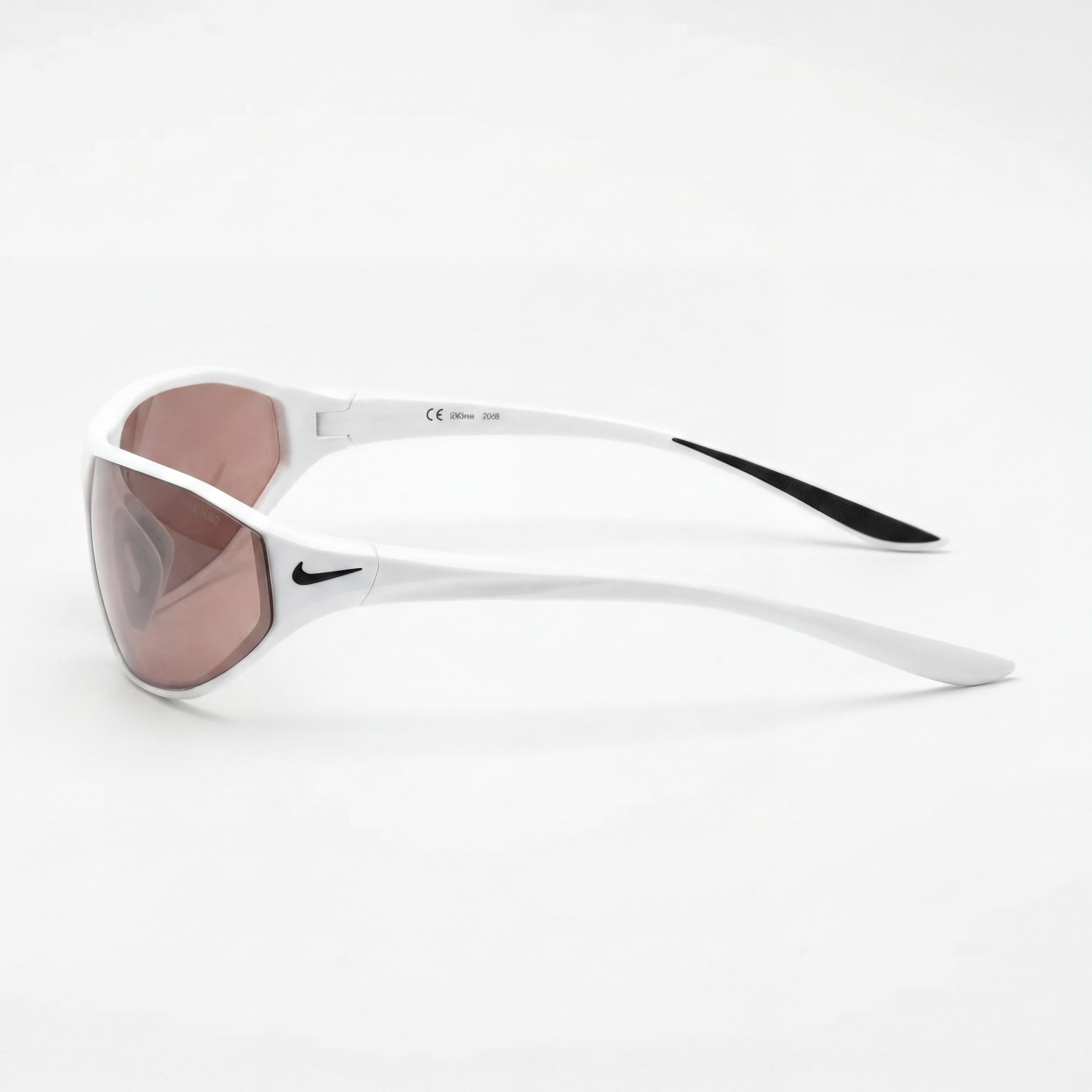 Nike Aero Swift Shield Men's Sunglasses White Plastic Frame Road Tint Lenses 100% UV Protection 65mm, Photo 2
