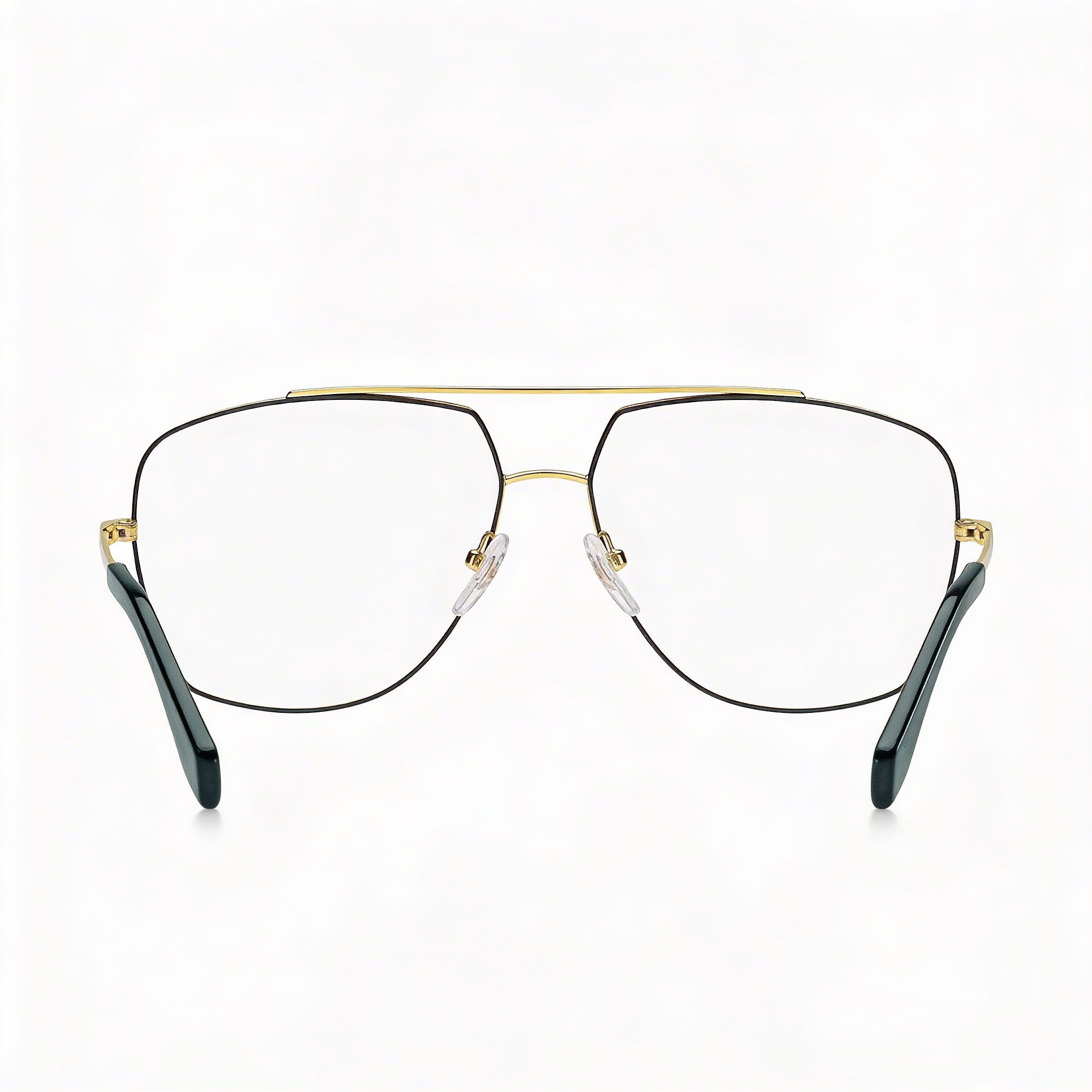 Marc Jacobs Marc 271 Unisex Gold Black Metal Frame with Polycarbonate Polarized Lenses Square Aviator Sunglasses 58mm, Photo 3