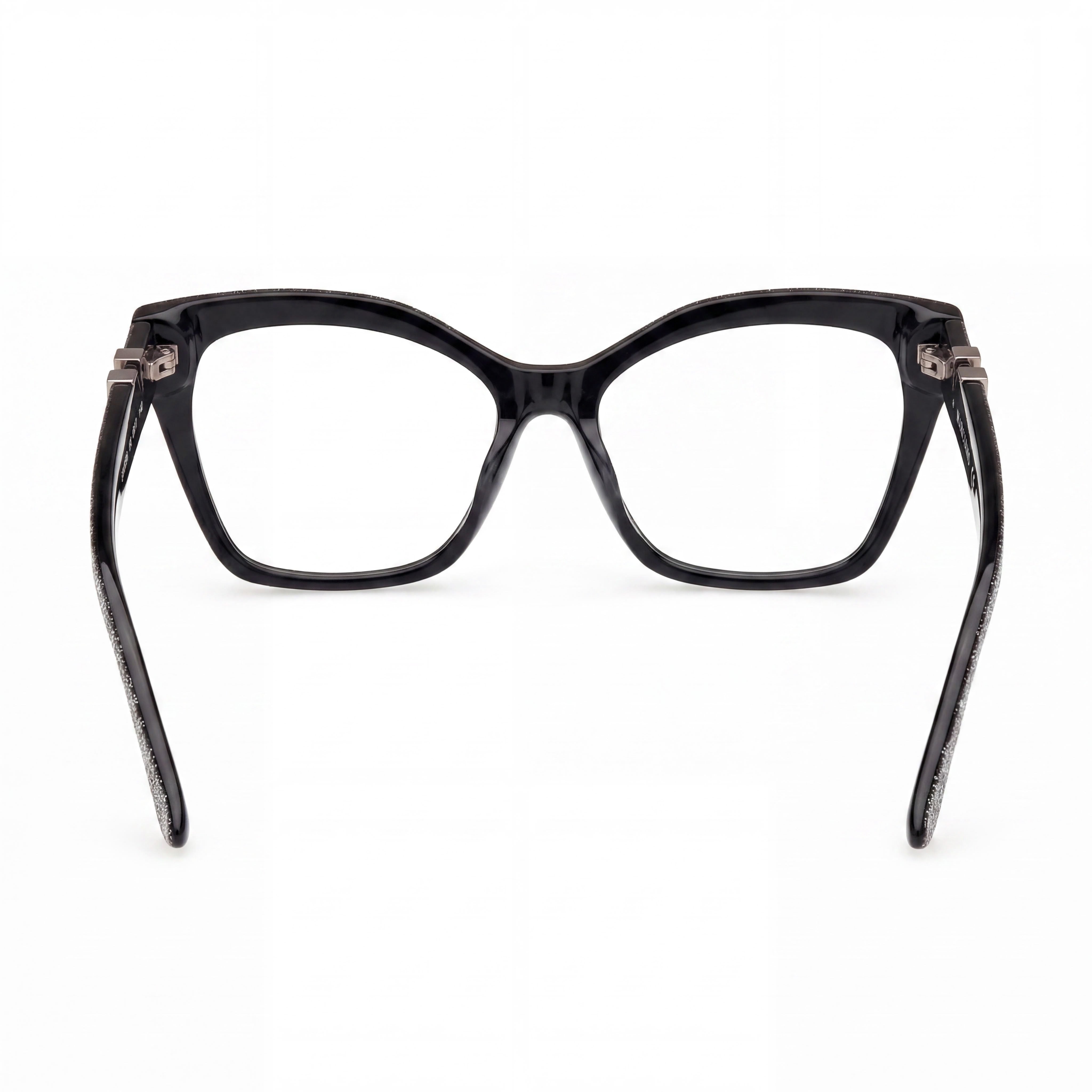 GUESS by Marciano Classic Women's Shiny Black Plastic Frame with Multicolor Polycarbonate Lenses Eyewear 55-16-145, Photo 3