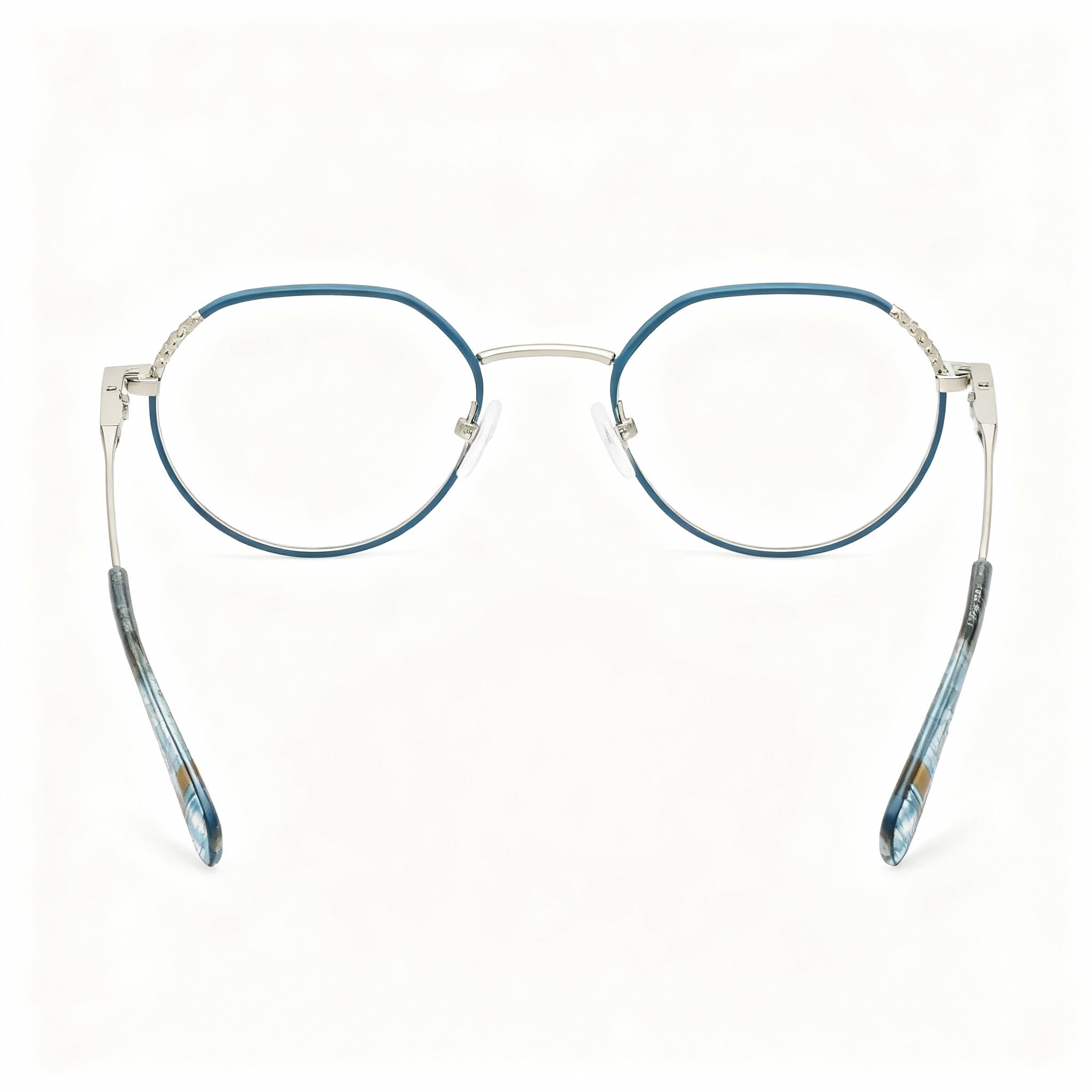 TOUS Geometric Women's Shiny Light Gold Stainless Steel Optical Frame, Size 50-20-135, Photo 4