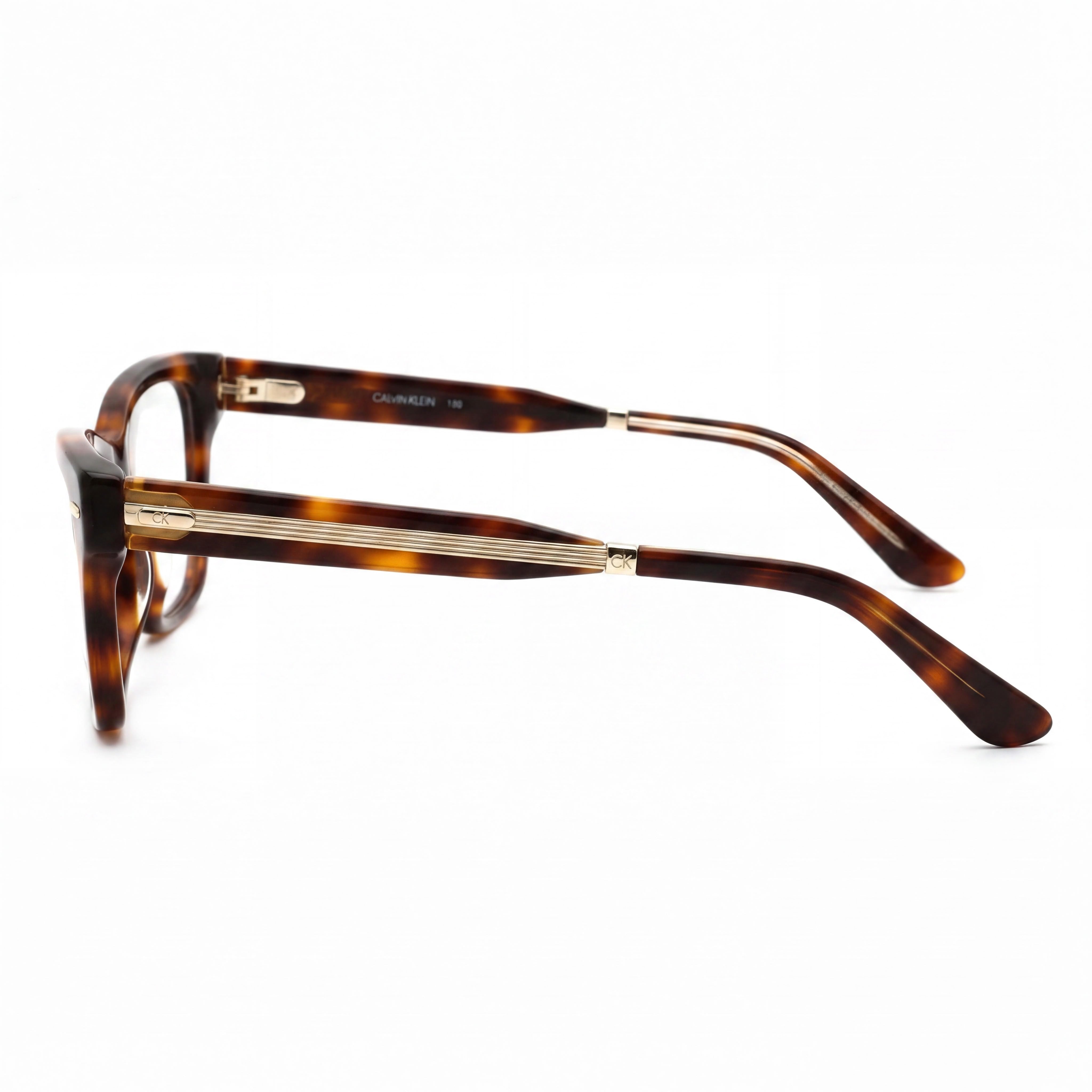 Calvin Klein Ck23512 Unisex Sunglasses featuring a Metal Frame, Lenses in Havana Color, 52mm Lens Width, Photo 3