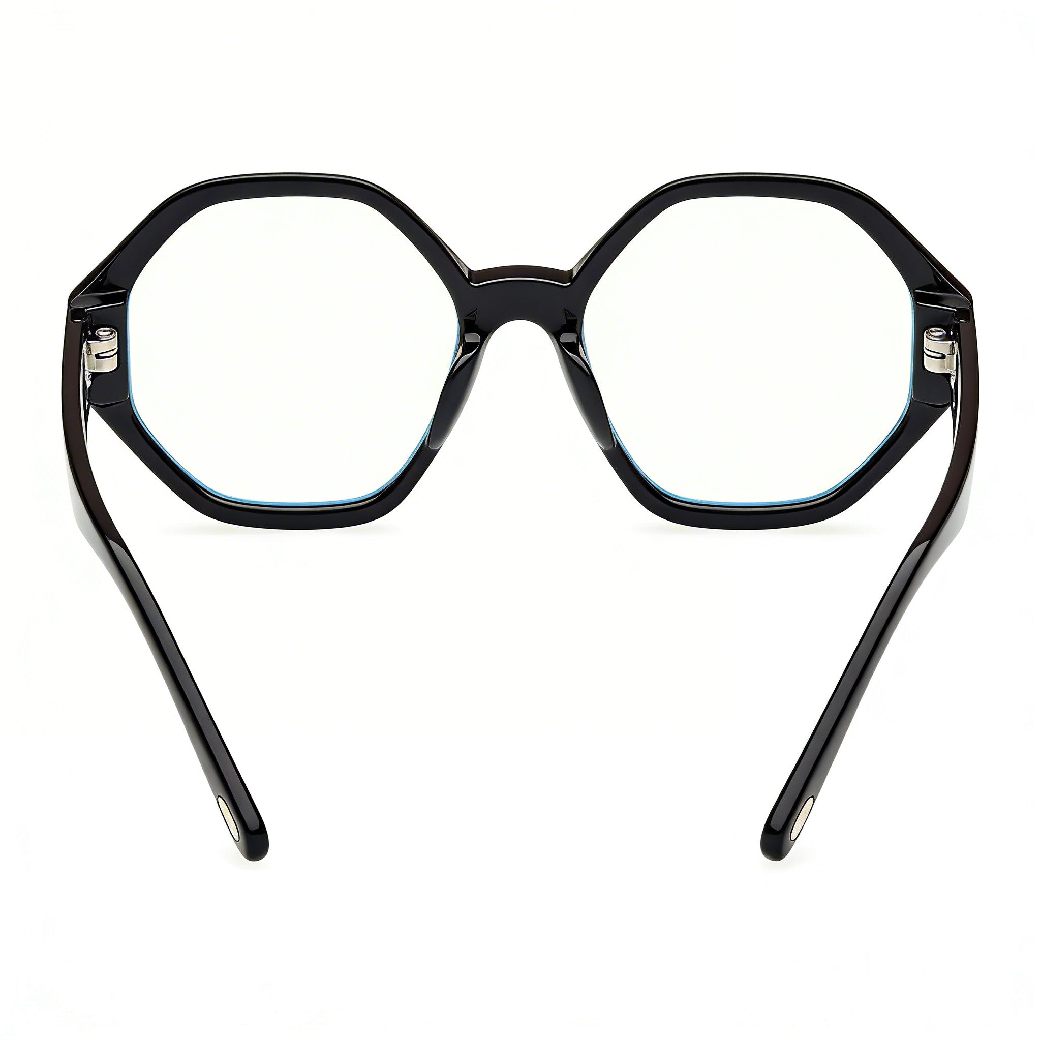 Gafas unisex Tom Ford FT5967-B con montura negra brillante y lentes de policarbonato, 53-18-140, Photo 2