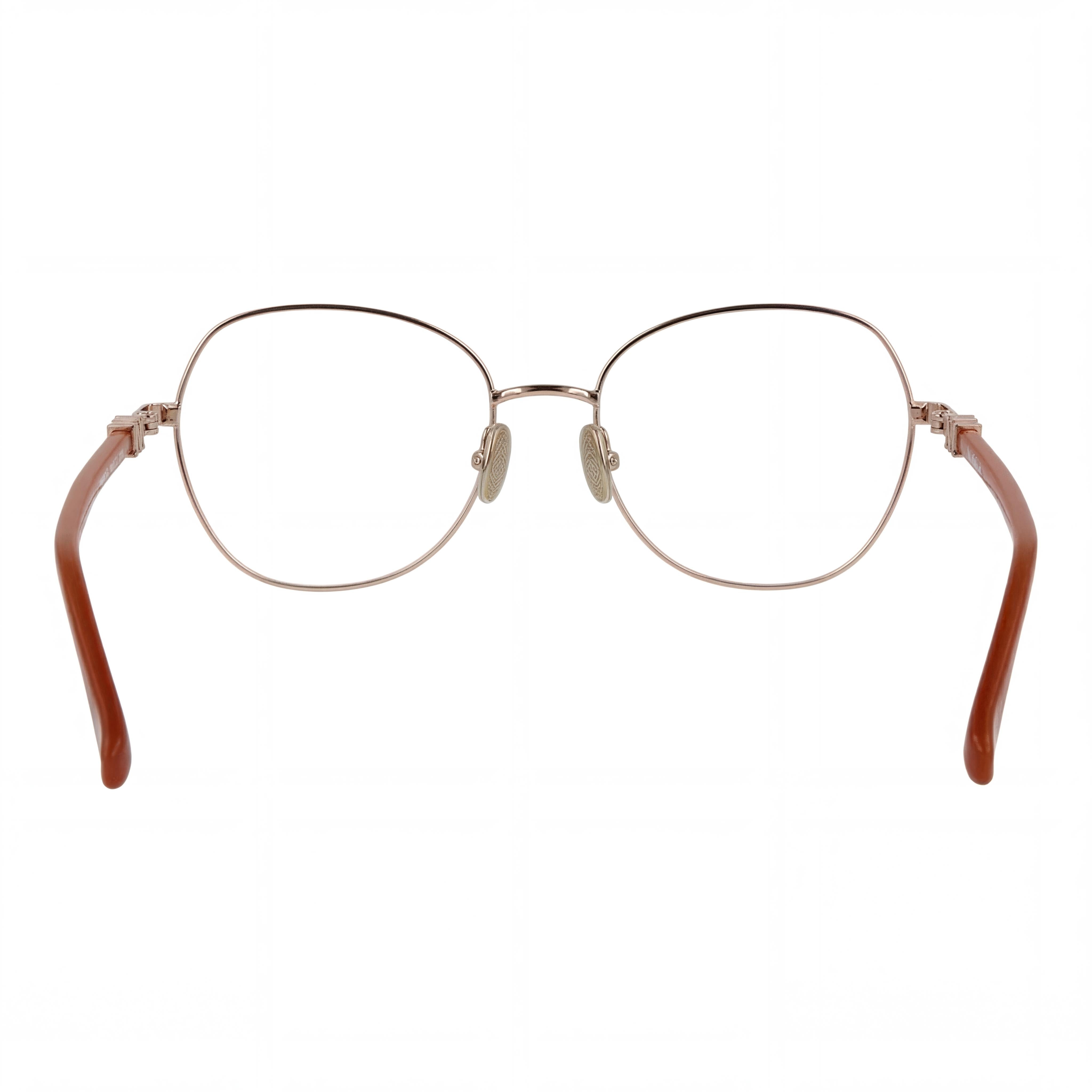 MaxMara Mm5034 Men's Rose Gold Metal Ophthalmic Eyewear 54-17-140, Photo 3