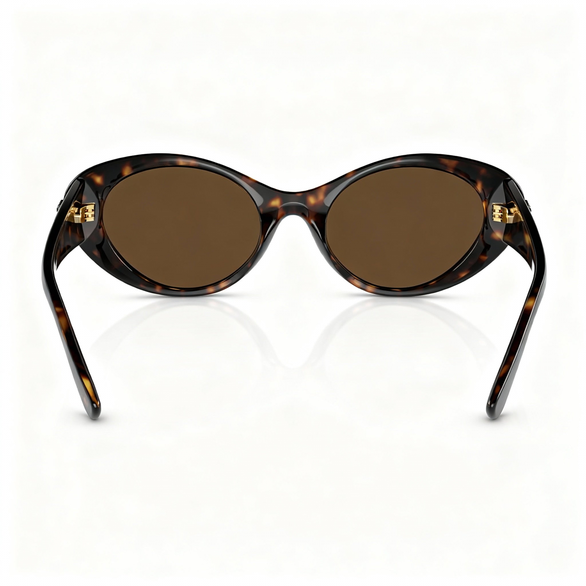 Versace Women's Ve 4455u Multi-coloured Injected Full Rim Oval Non-Polarized Dark Brown Sunglasses 53-19-140, Photo 3