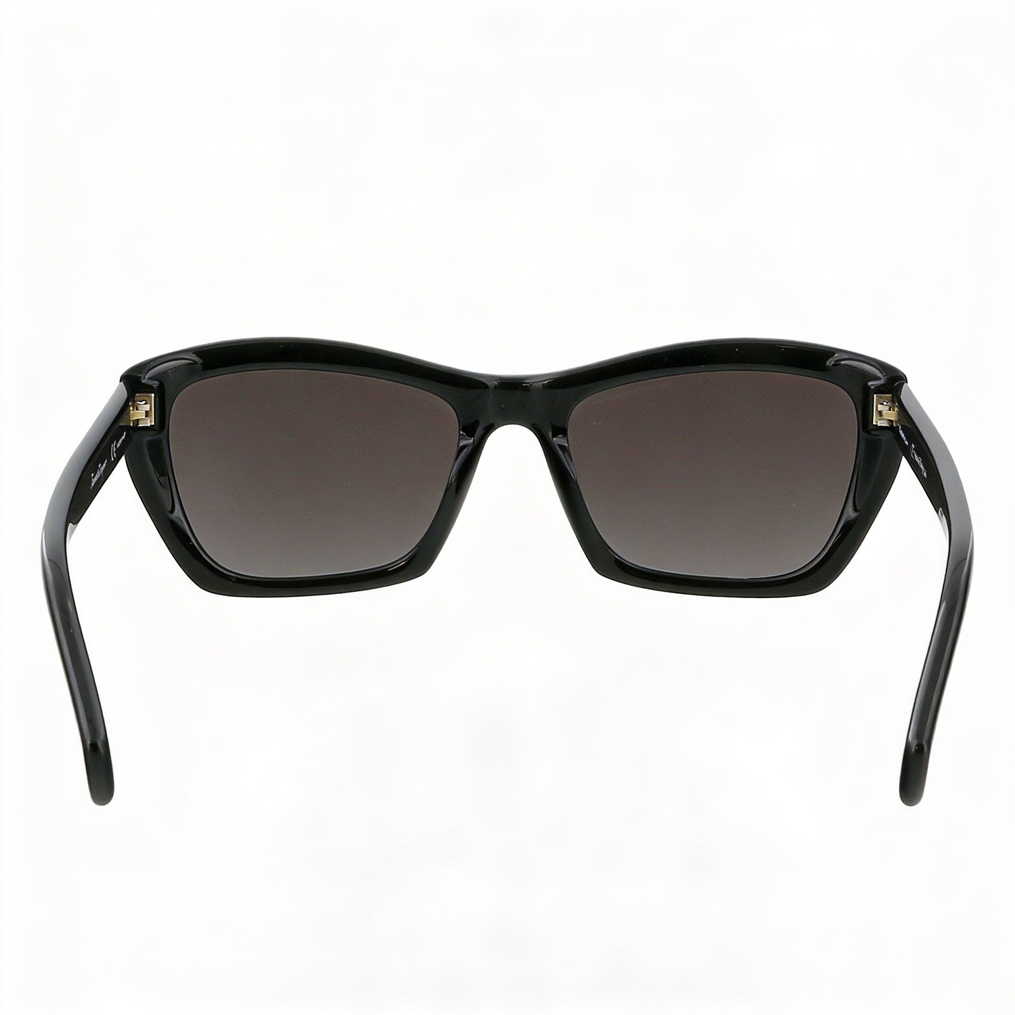 Salvatore Ferragamo SF958S Unisex Rectangular Black Plastic Frame Grey Lenses 55mm 100% UV Sunglasses, Photo 2