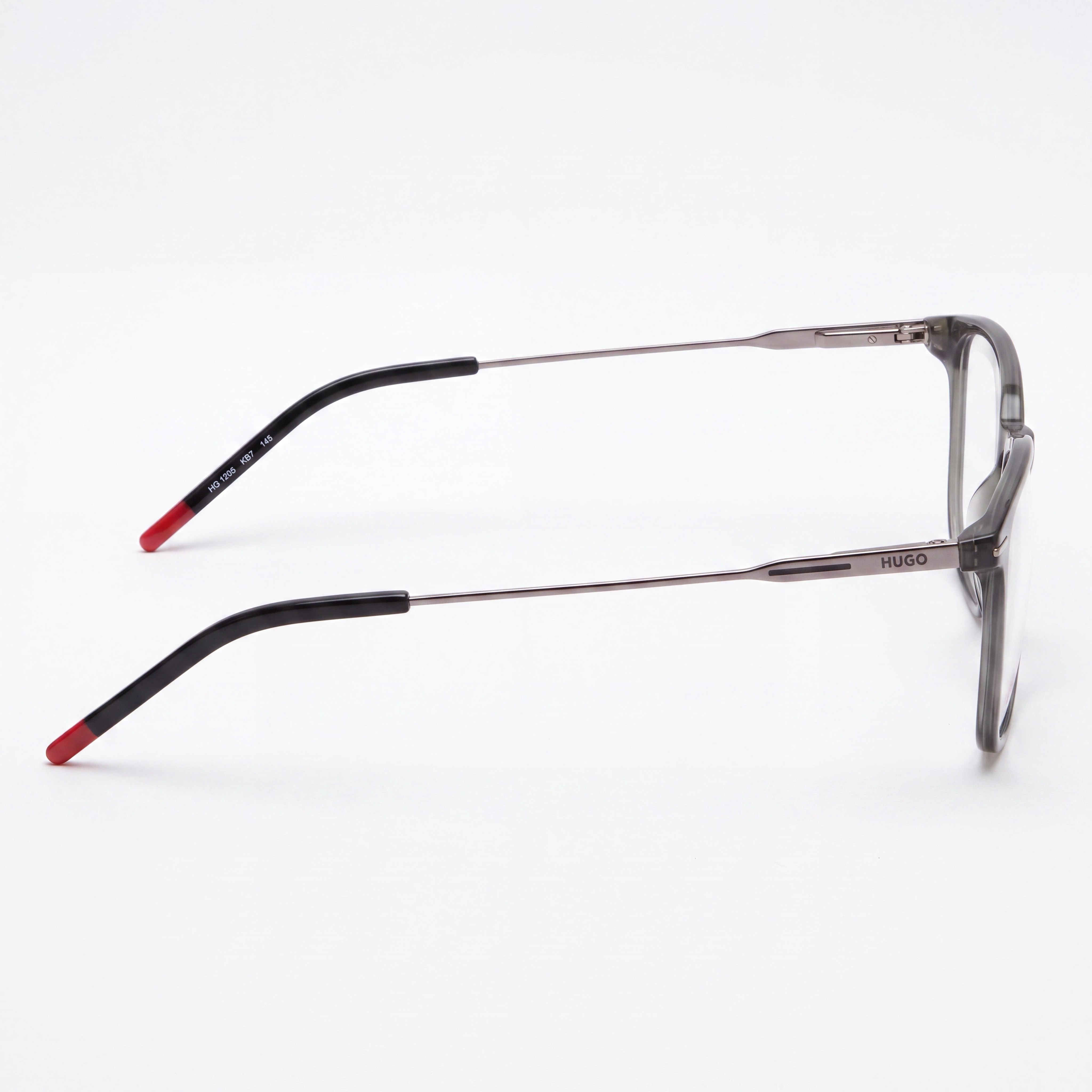 HUGO Hg 1205 Unisex Sunglasses with Magnesium Frame and Grey Polycarbonate Non-Polarised Lenses 52mm, Photo 3