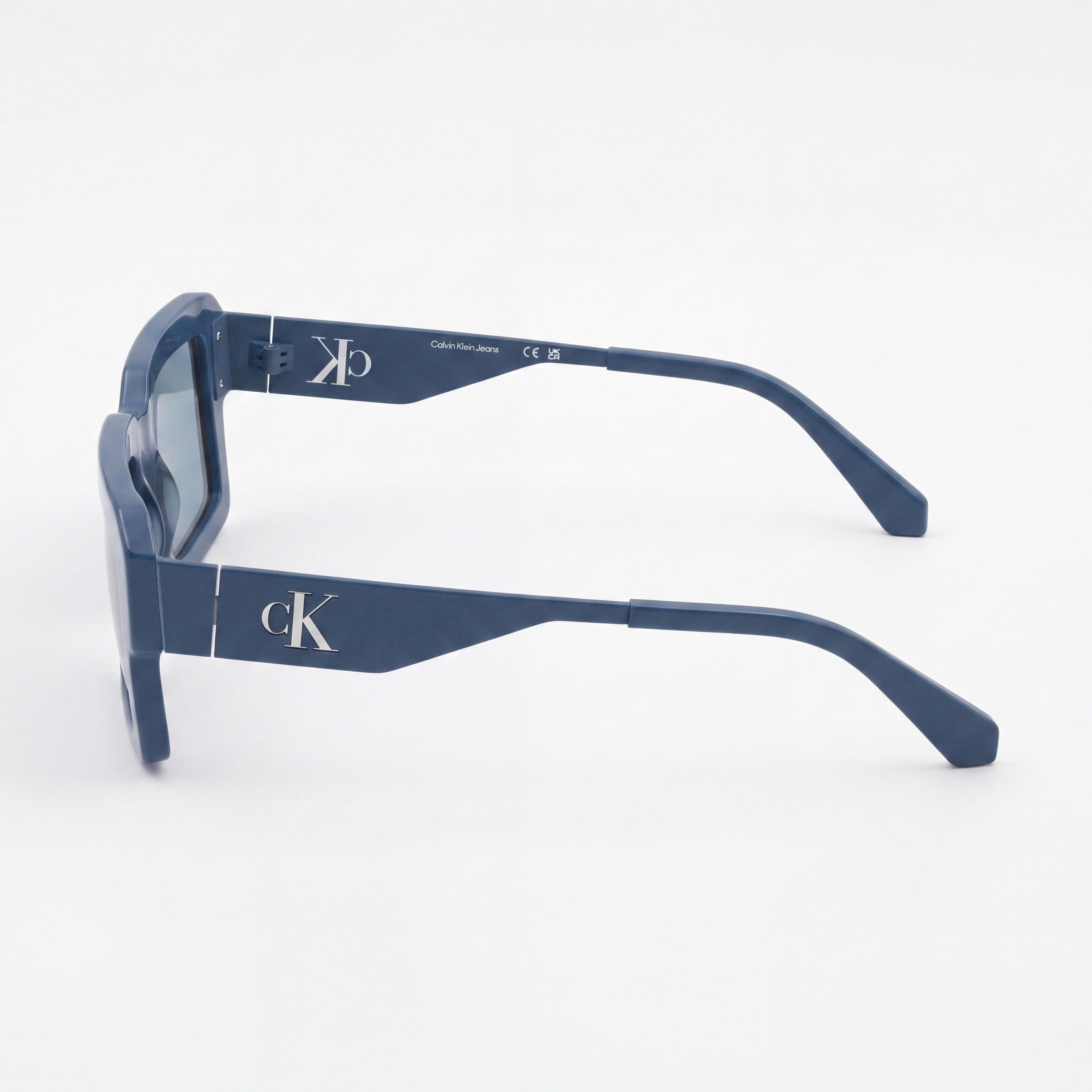 Calvin Klein Ckj25606s Gafas de Sol Unisex con Marco Rectangular de Plástico Azul, Lentes UV, Aptas para RX, 52mm, Photo 3