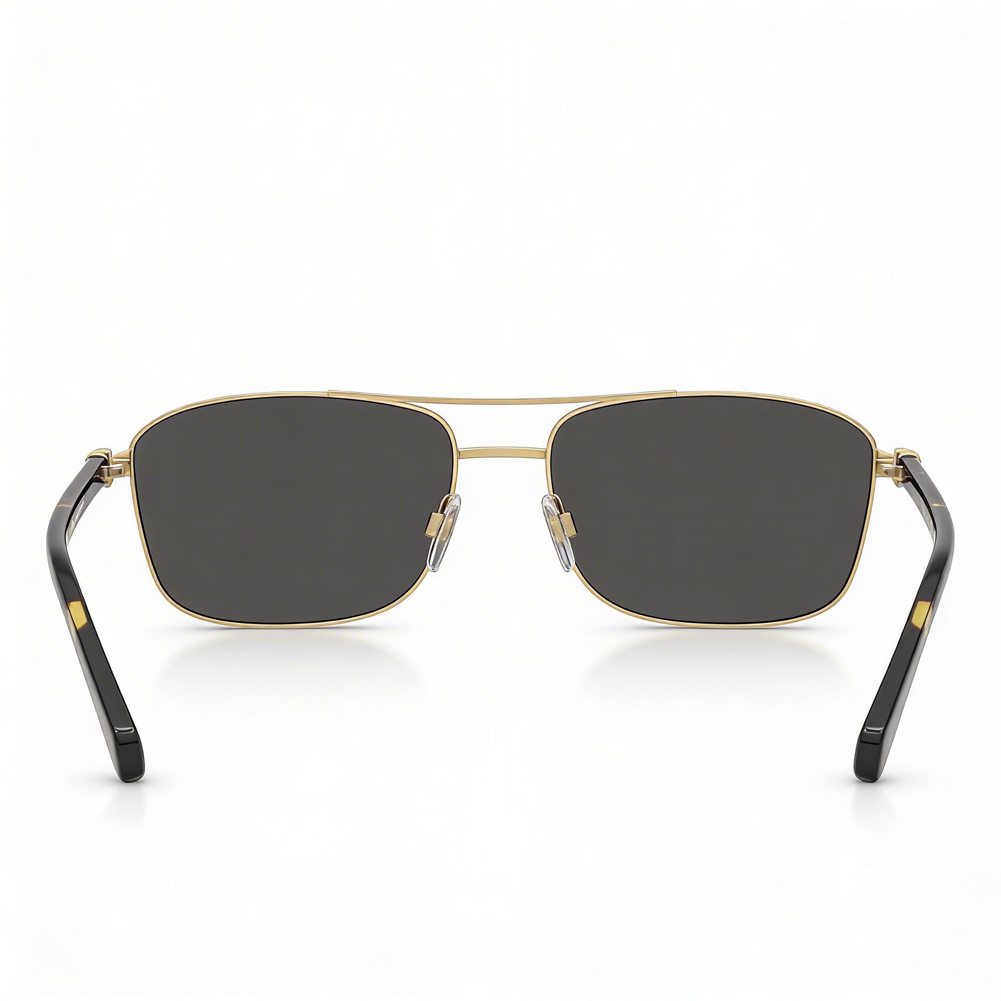 BURBERRY Classic Unisex Metal Gold Dark Grey Non- Polycarbonate Light Gold Lens 60mm, Photo 3