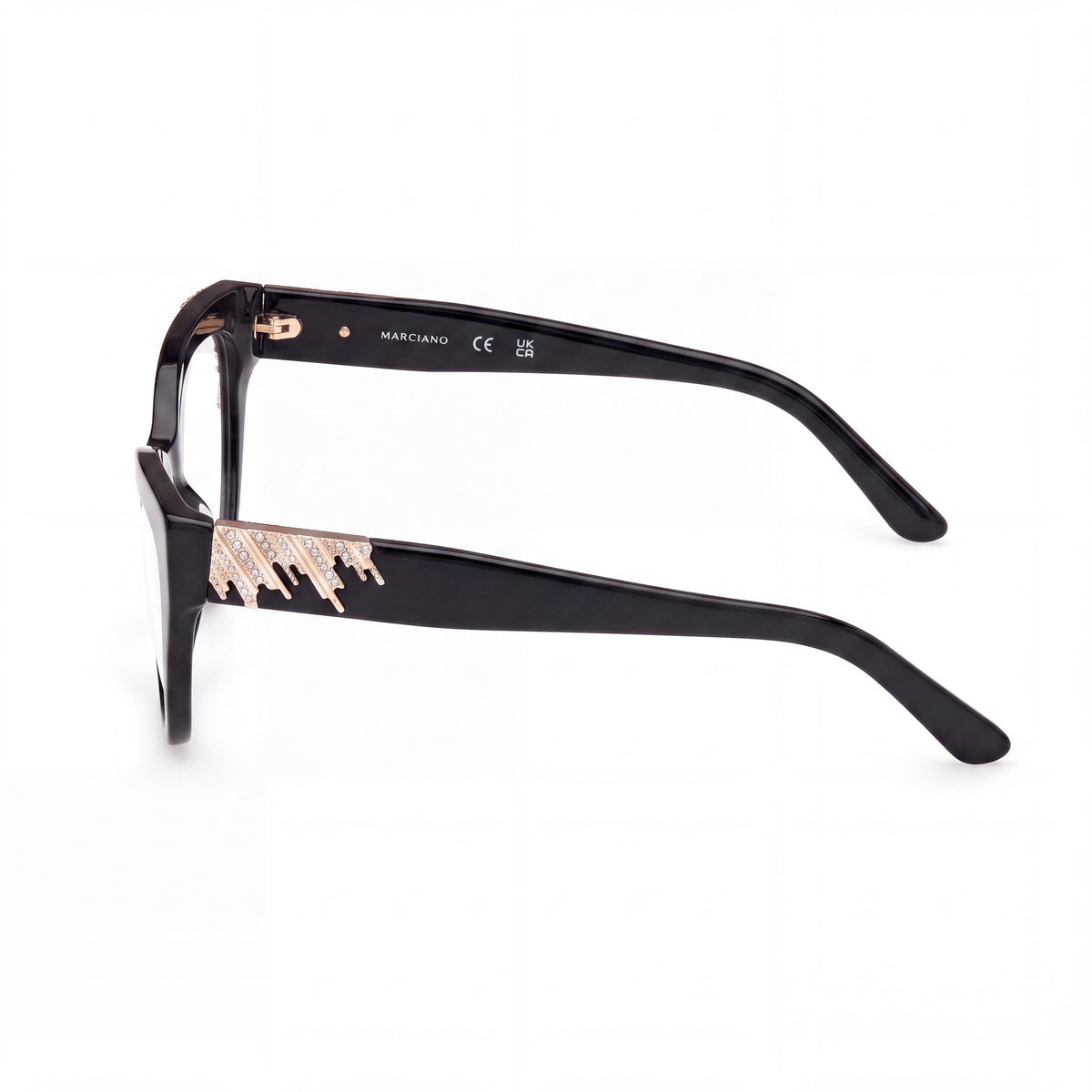 GUESS by Marciano Gm50037 Women's Shiny Black Plastic Eyeglasses 53/17/140, Photo 2