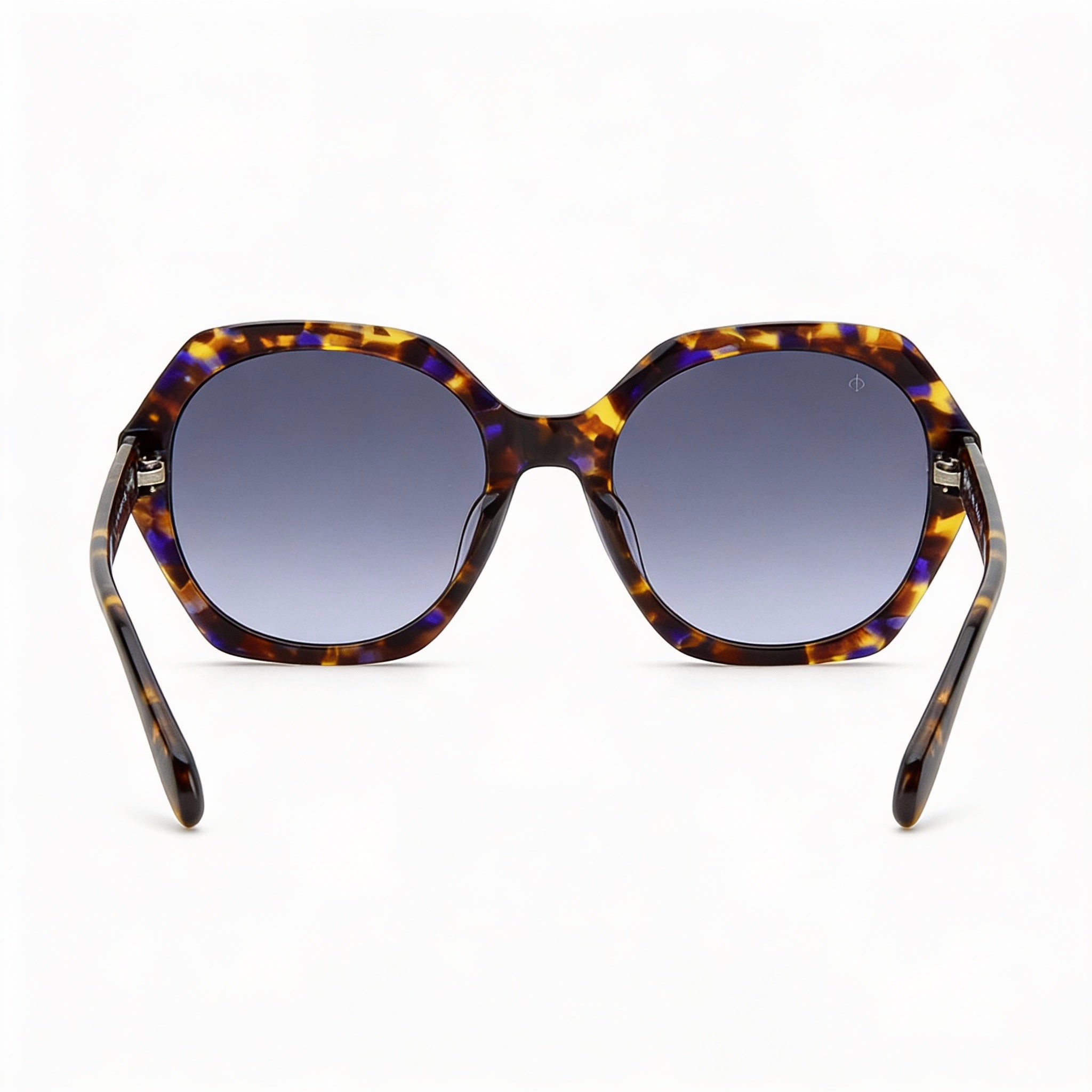 rag & bone Modern Heritage Women's Ecological oil Frame Sunglasses, Brown Blue Havana Grey, UV Protected, 55-21-140mm, Photo 2