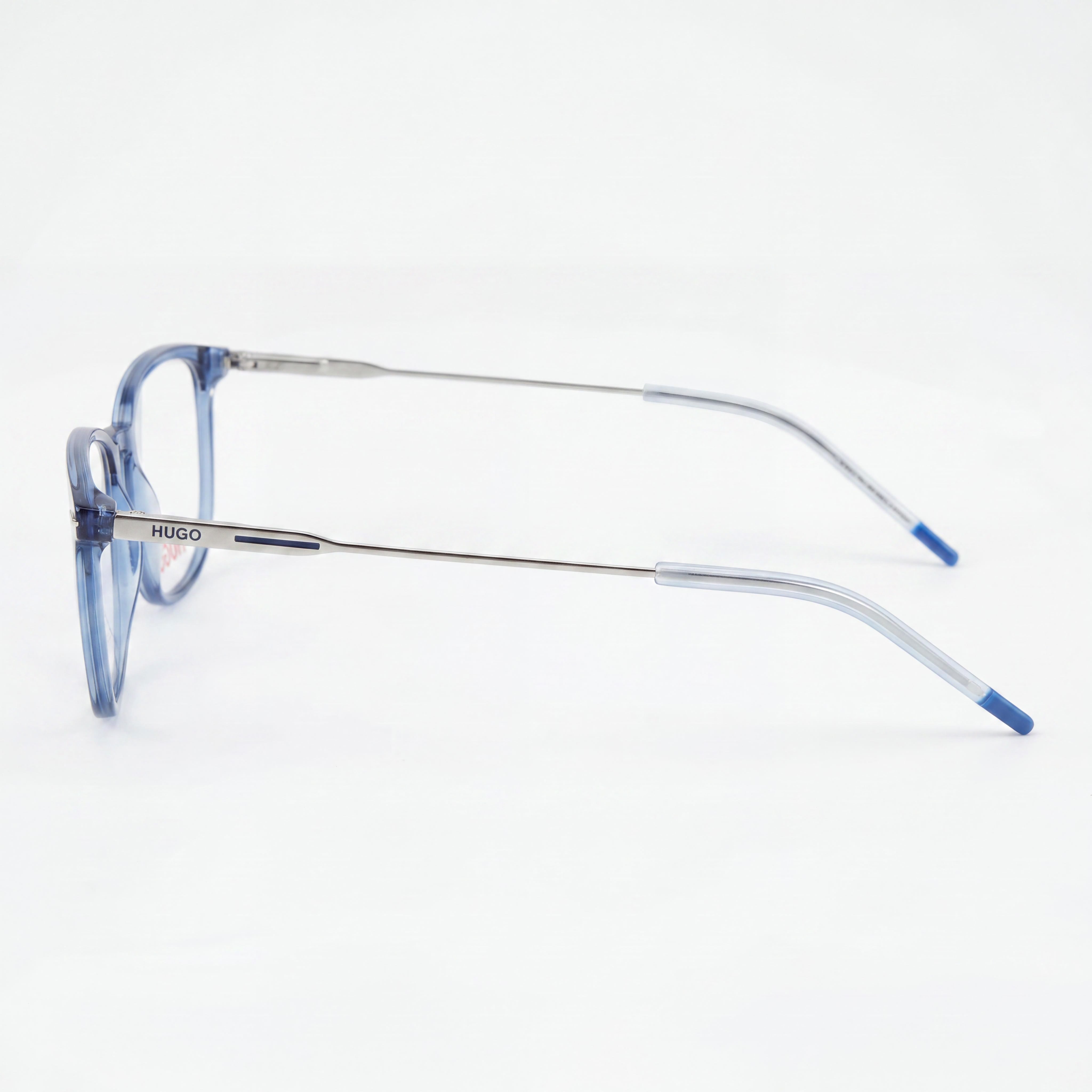 Hugo Boss PJP/16 Blue Rectangle Eyeglasses for Men, Acetate 52mm, Photo 3