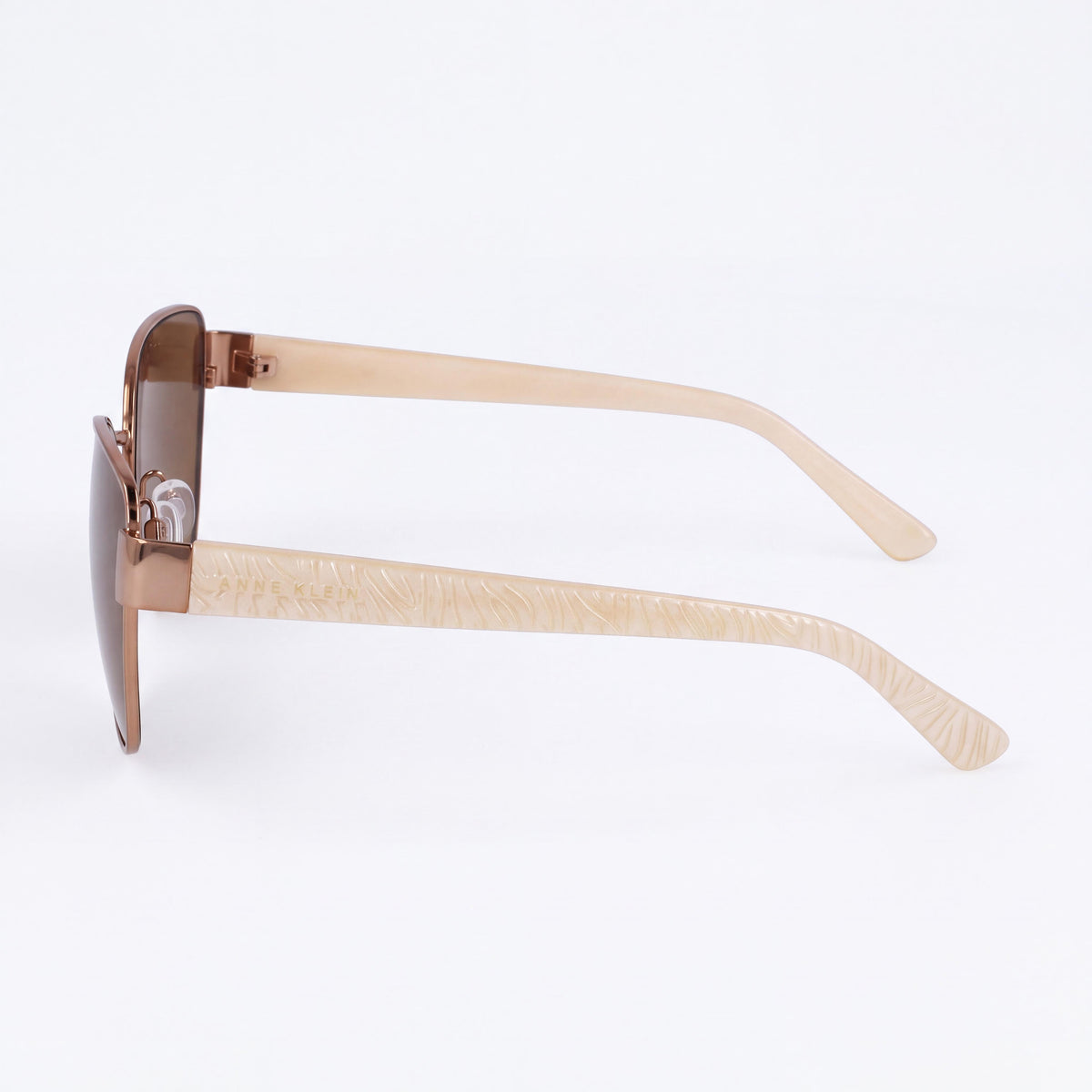 Gafas Polarizadas Clásicas de Acetato Anne Klein para Mujer con Montura Mocha y Lentes Multicolor, Ancho de Lente de 58 mm, Photo 3