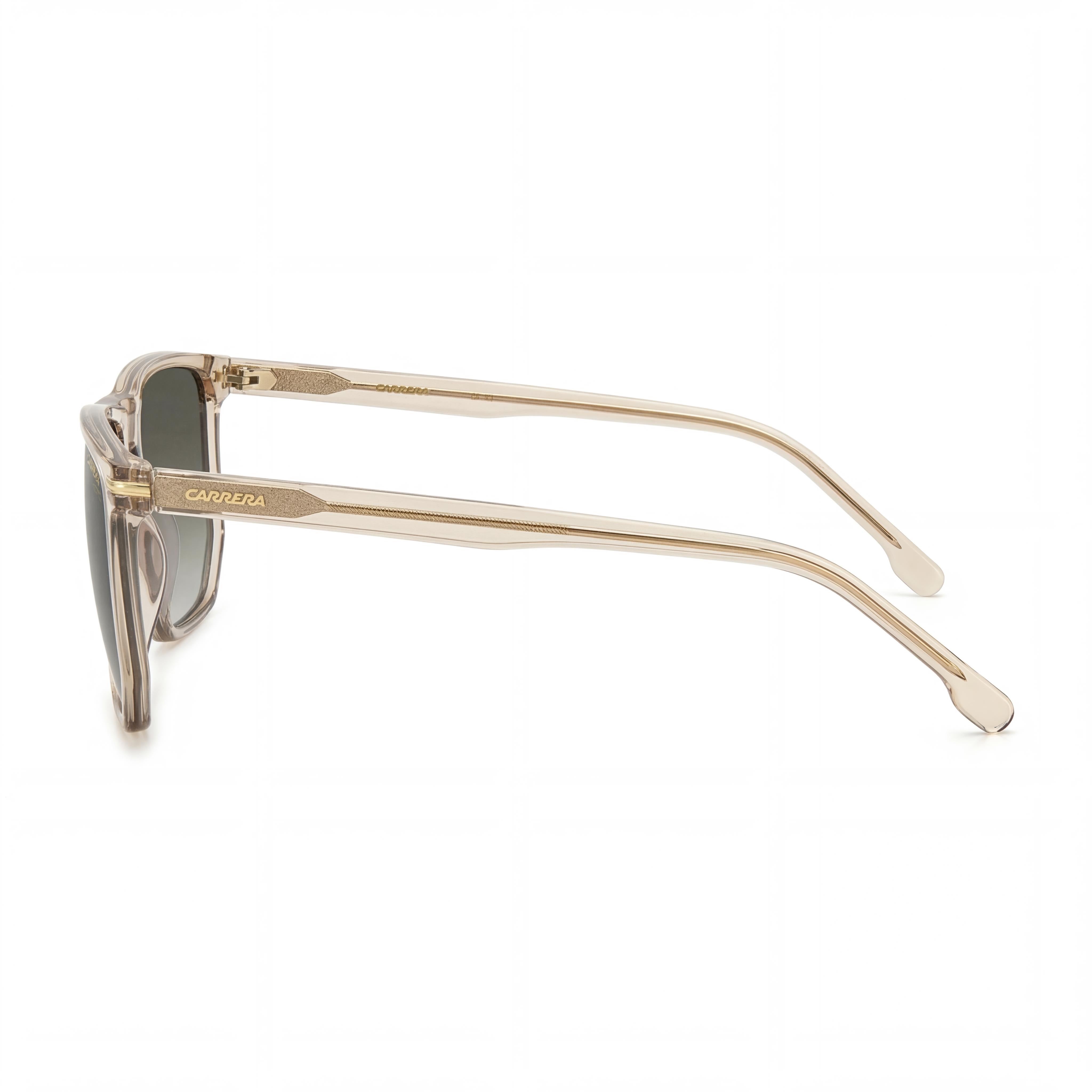 Gafas de sol unisex Carrera Casual con montura de acetato rosa, lentes con sombreado verde y protección UV 100 %, 58 mm, Photo 3