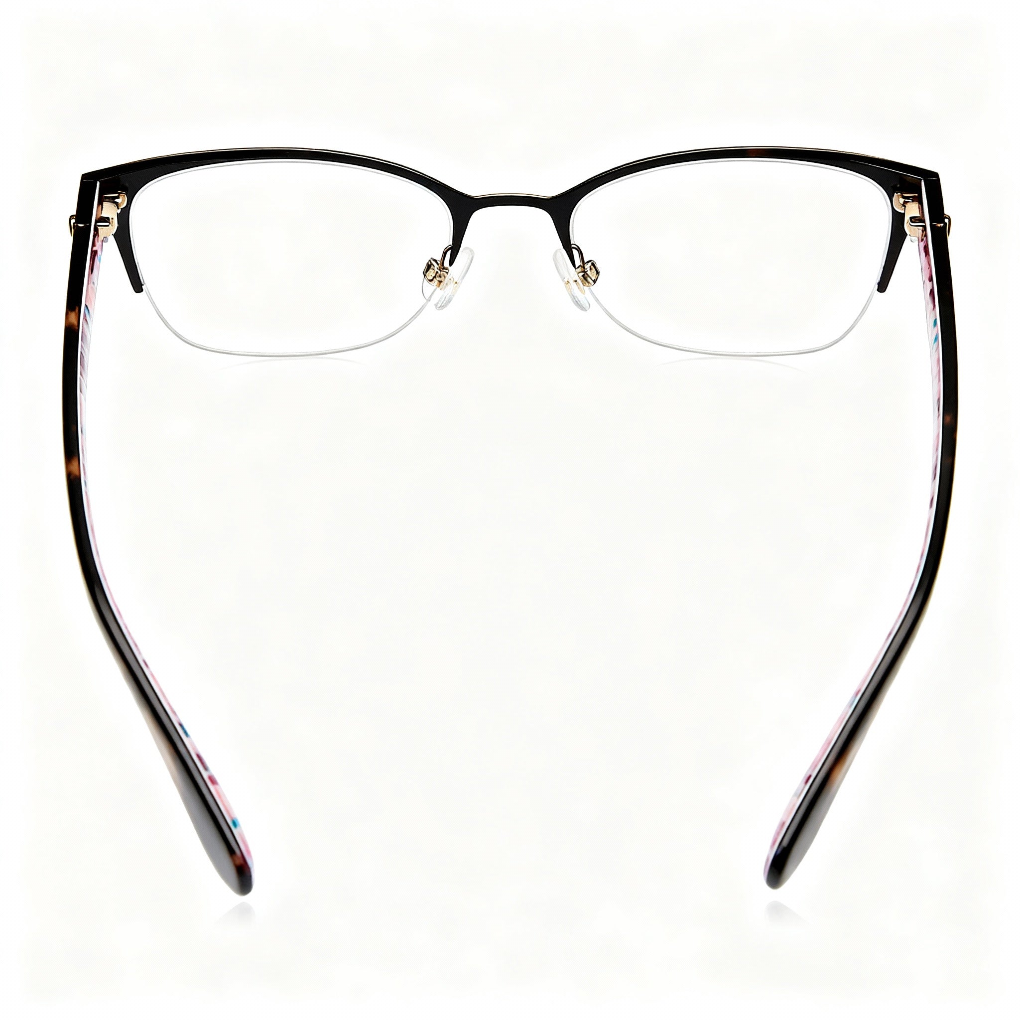 Gafas ópticas semi-sin montura de acero inoxidable marrón para mujer de Kate Spade New York Ferrara, 51 mm, Photo 3