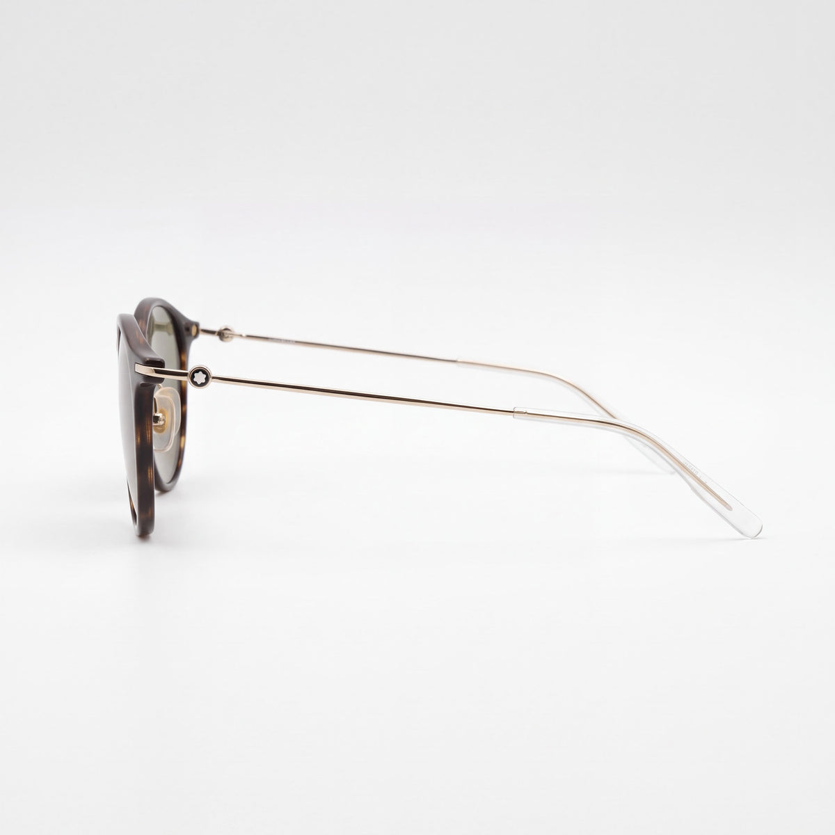 MONTBLANC Round/Oval Men's Havana Gold Green Injection Frame Metal Temples 50mm, Photo 3