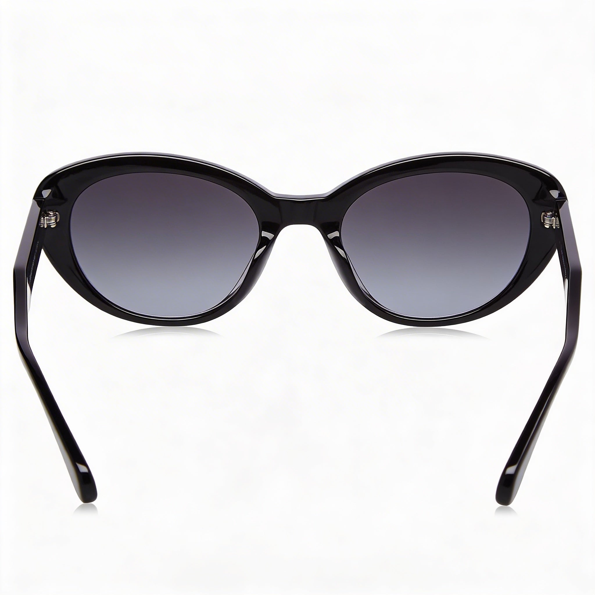 Gafas de sol de mujer Kate Spade New York Crystal/S Negras ECO ACETATE estilo Cat Eye con protección UV y cristales grises oscuros degradados 51mm, Photo 3