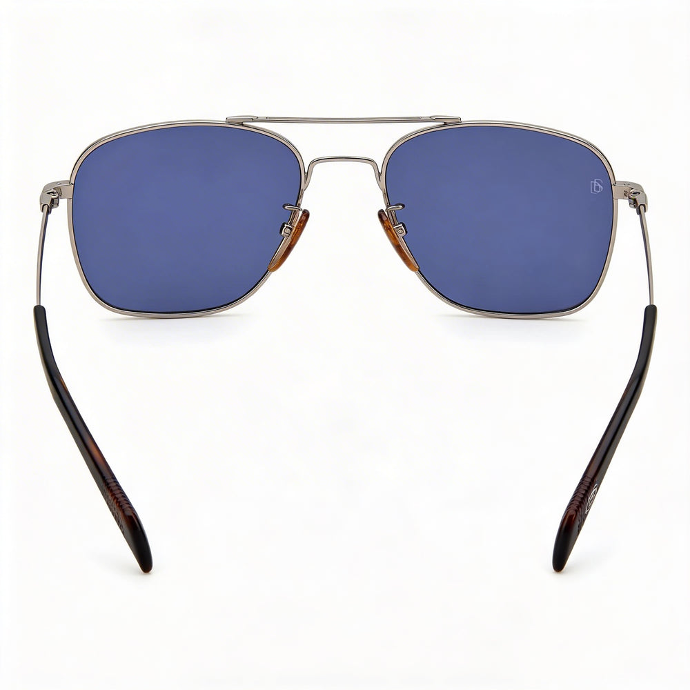David Beckham Db 7019/S Unisex Metal Navigator Sunglasses, 100% UV Protection, Ruthenium, 55mm