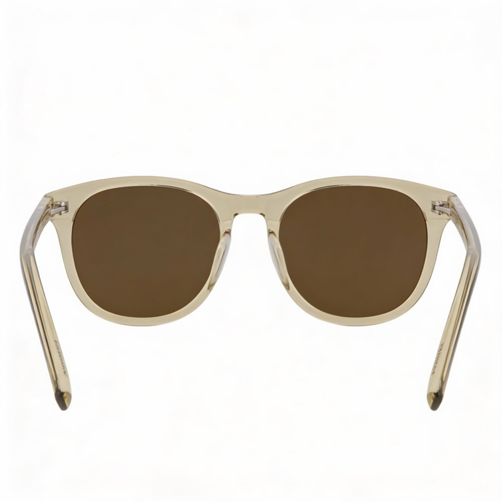 Saint Laurent Round/Oval Unisex Yellow Yellow Brown Plastic Frame Sunglasses, 53-21-145mm Dimensions