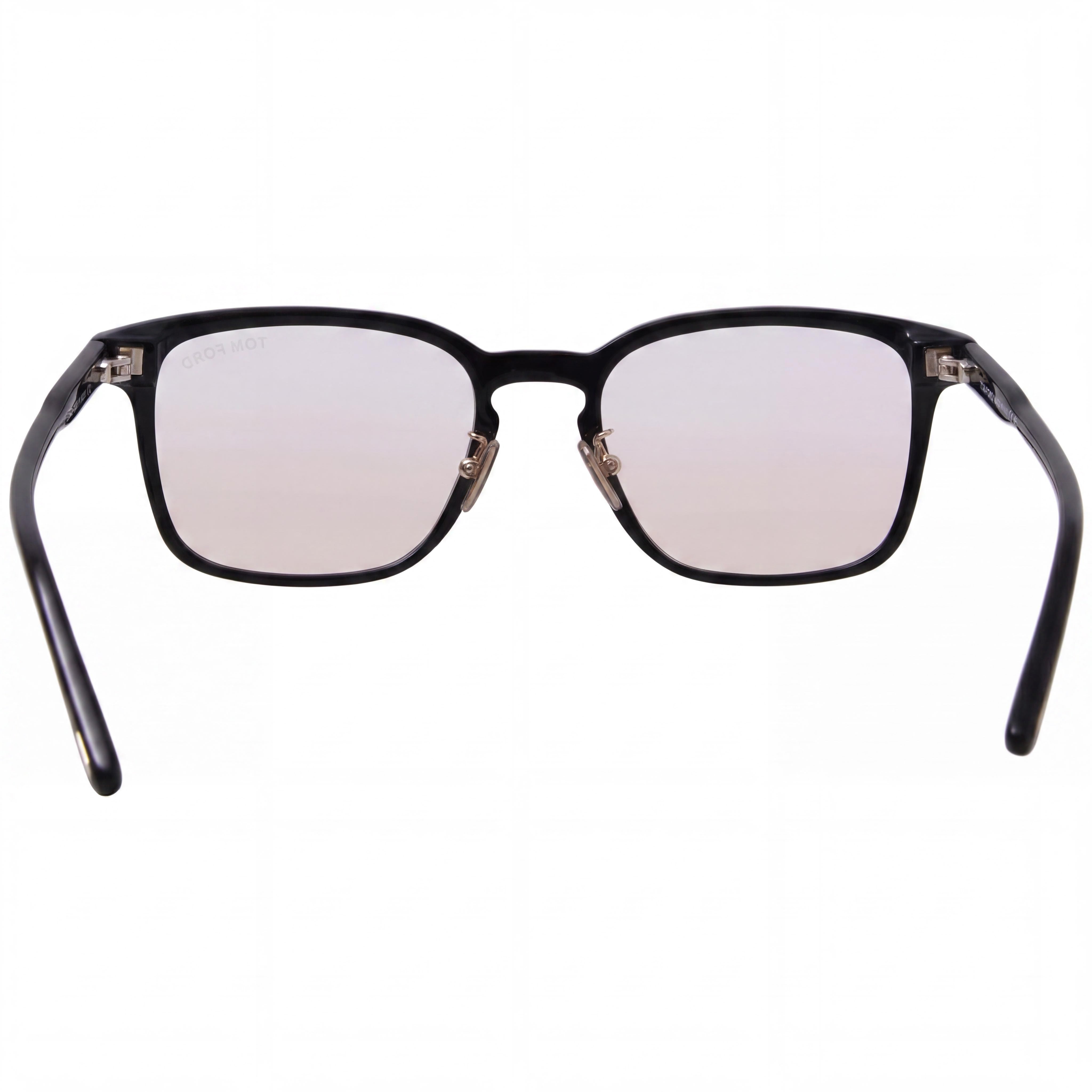 Tom Ford FT5928-D-B Men's Shiny Black Square Blue Filter Plastic Frame Eyeglasses 53mm, Photo 3