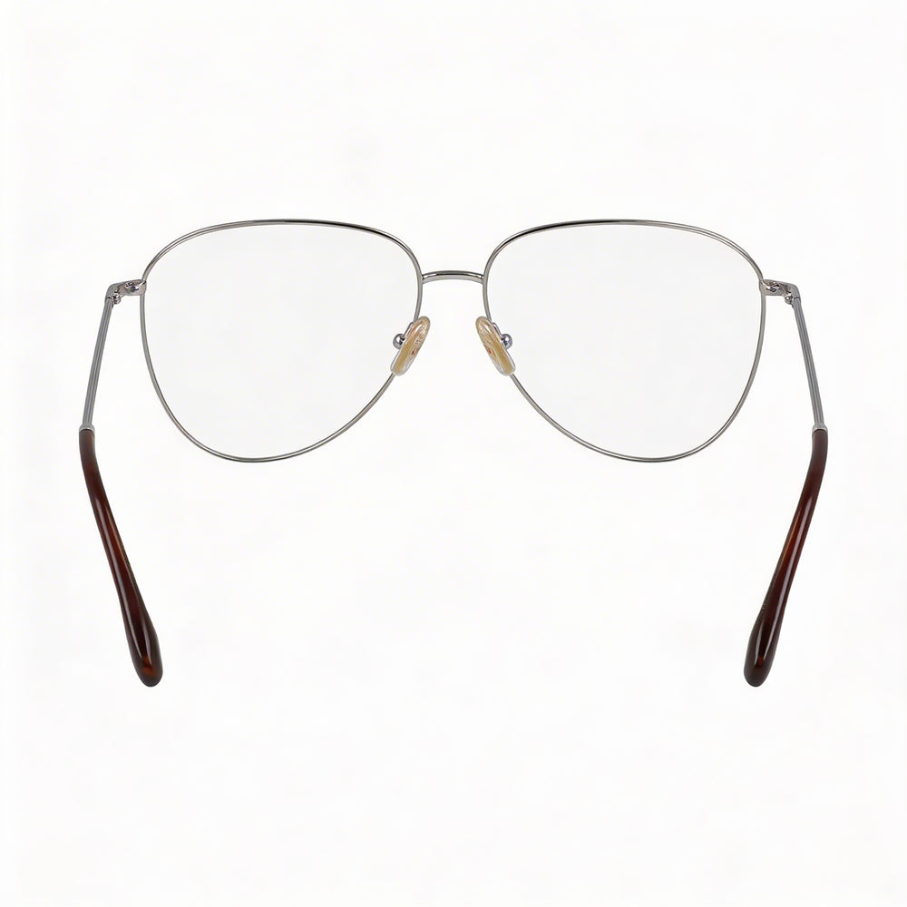 Victoria Beckham Modern Unisex Silver Acetate Frame Sunglasses with Polycarbonate Lenses, Lens Width 57mm