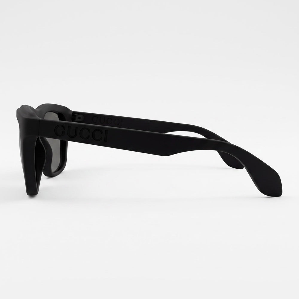 Gucci Casual Men's Sunglasses with Black Acetate Frame & Grey Acetate Lenses, 55mm Lens Width, 18mm Bridge, 145mm Temple Length