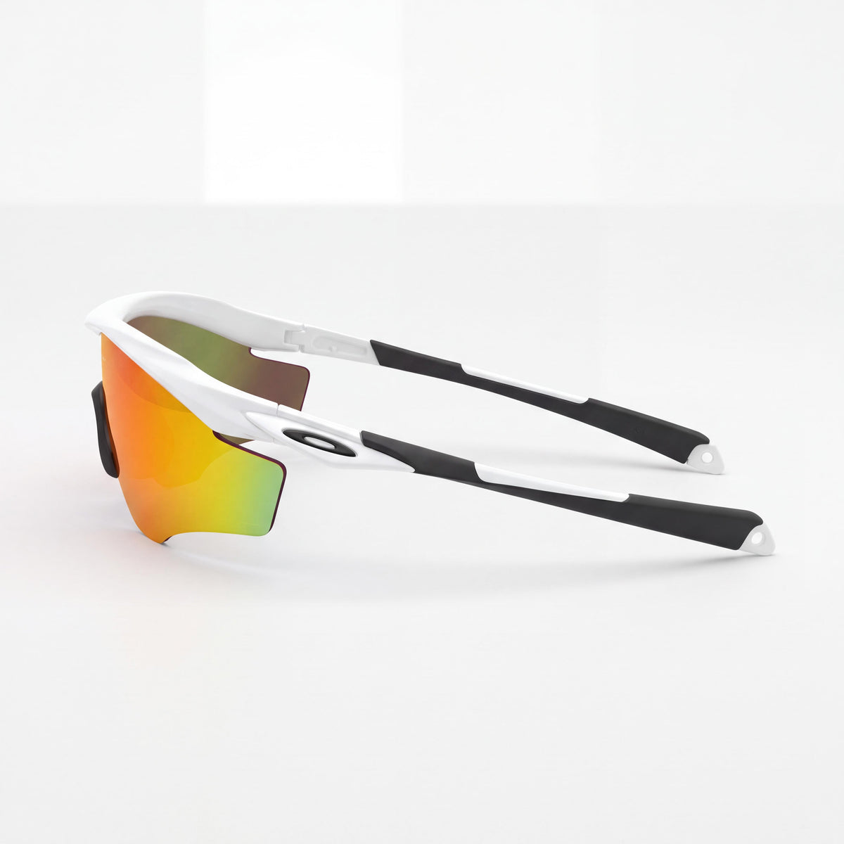 Oakley M2 Frame Xl Men's Rectangle O Matter Polished White Fire Iridium Anti-Reflective Non-Polarized UV Protection 145mm, Photo 3