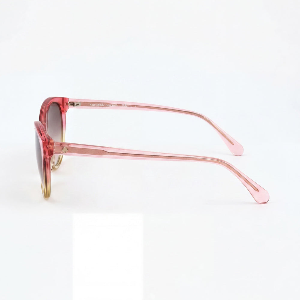 kate spade new york ADELINE/G/S Women's Pink Shaded Yellow Brown Acetate Gradient UV Sunglasses 55mm