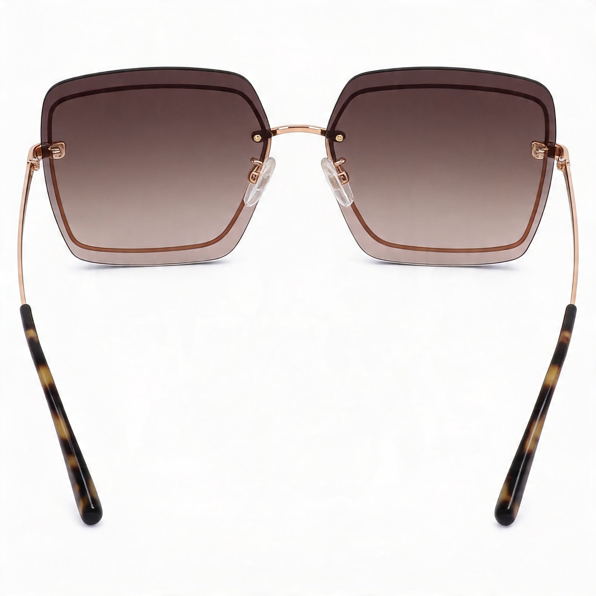 Gafas de Sol Moschino Informales Unisex Multicolor de Acero Inoxidable con Lentes Marrones con Protección UV 64mm, Photo 4