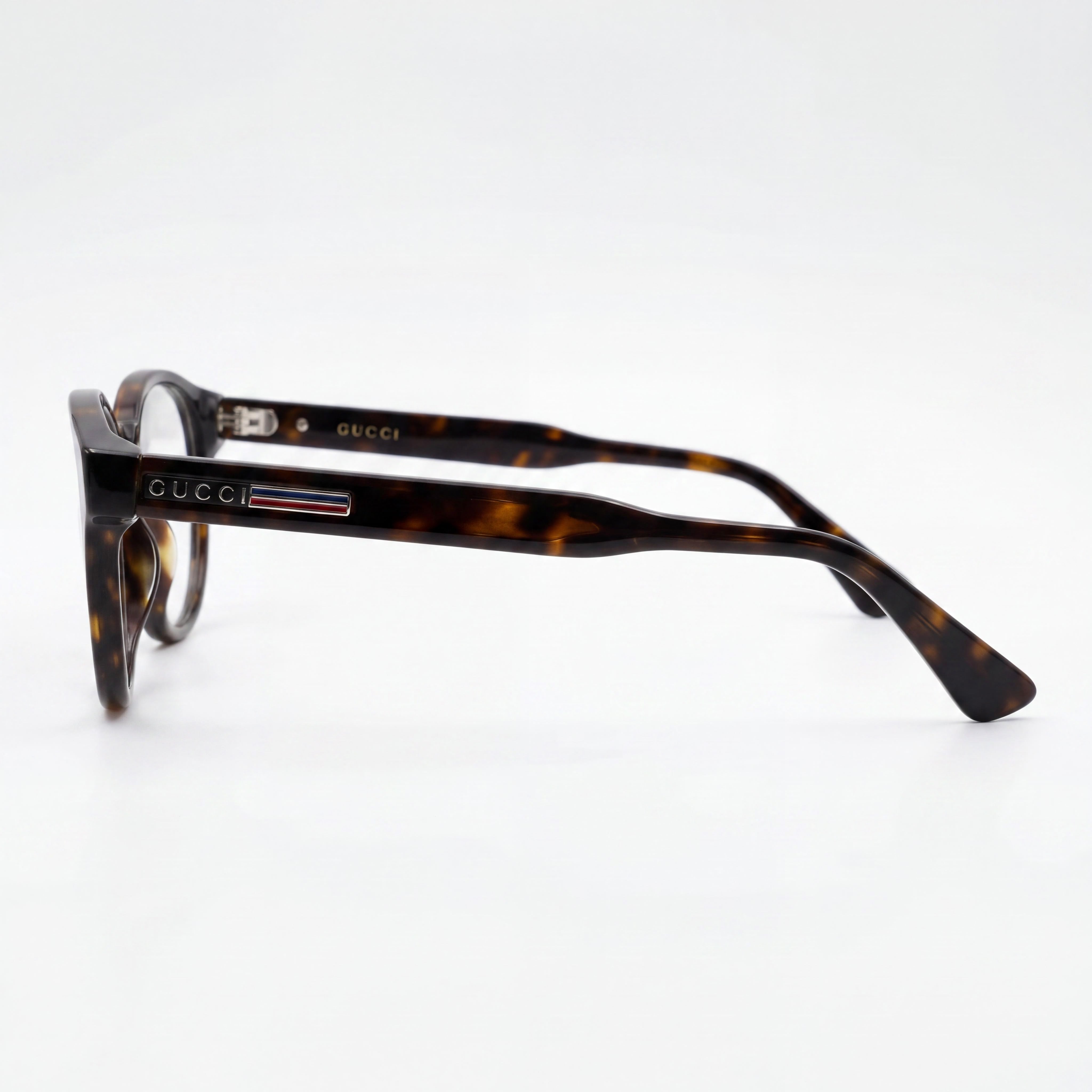 Gucci GG0827O Havana Rectangle Unisex Eyeglasses, Plastic 48mm, Photo 3