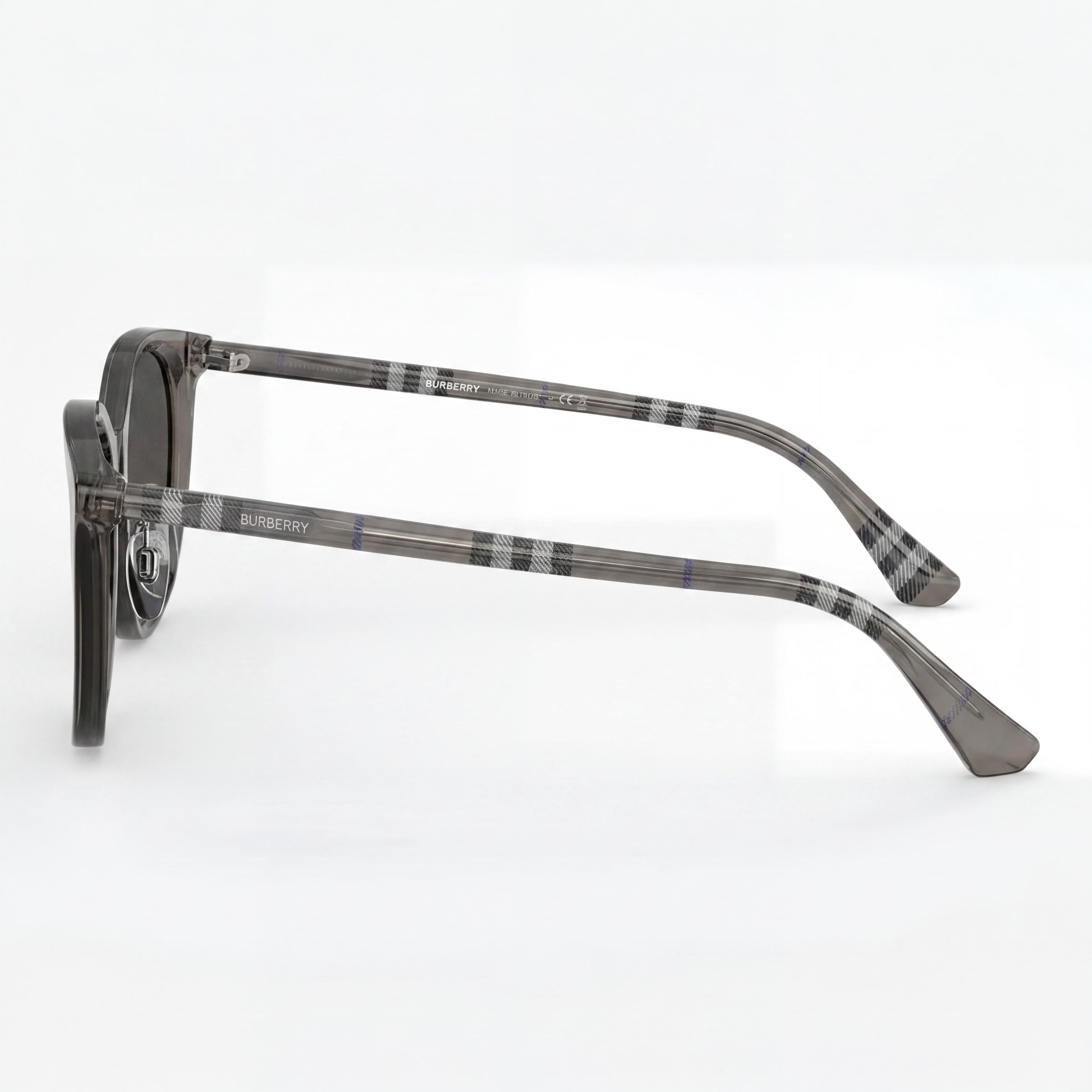 BURBERRY BE4464D Gafas de Sol Ojo de Gato para Hombre y Mujer, Montura de Acetato Gris, Lentes Polarizadas Gris Oscuro 56mm, Photo 3
