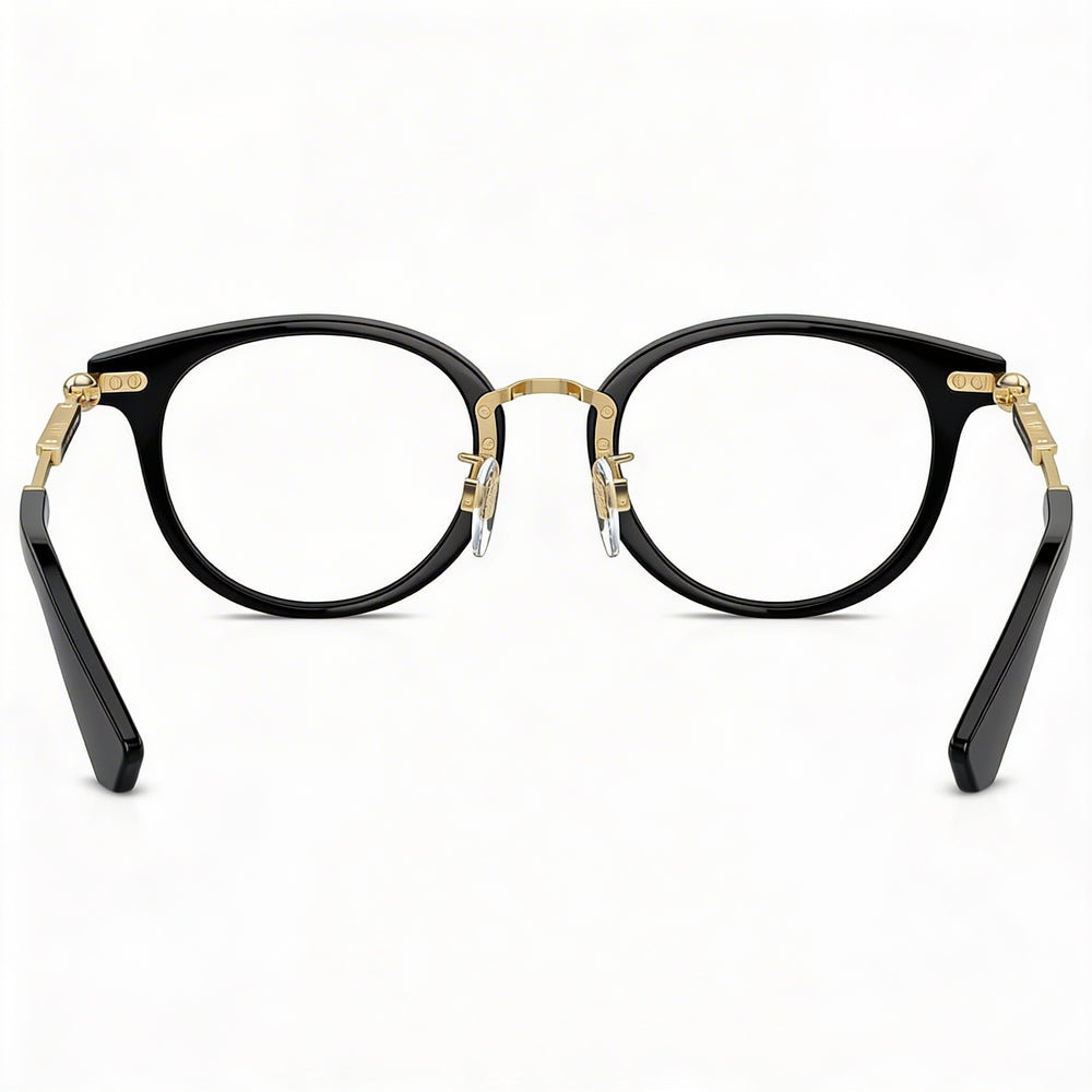 Montura de gafas de sol de diseñador BURBERRY para mujer, negras - aptas para lentes recetados